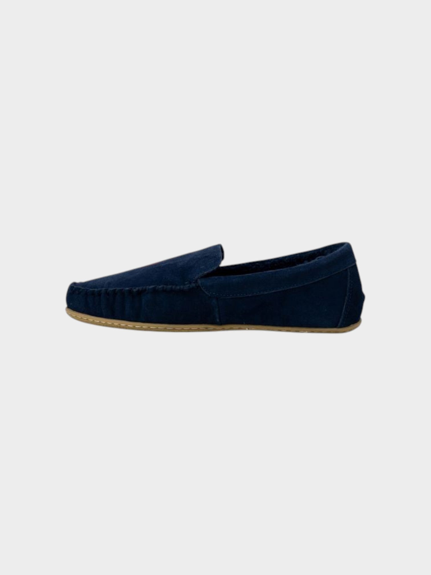Ralph Lauren Blue Faux Fur Slippers-thumbmail-2