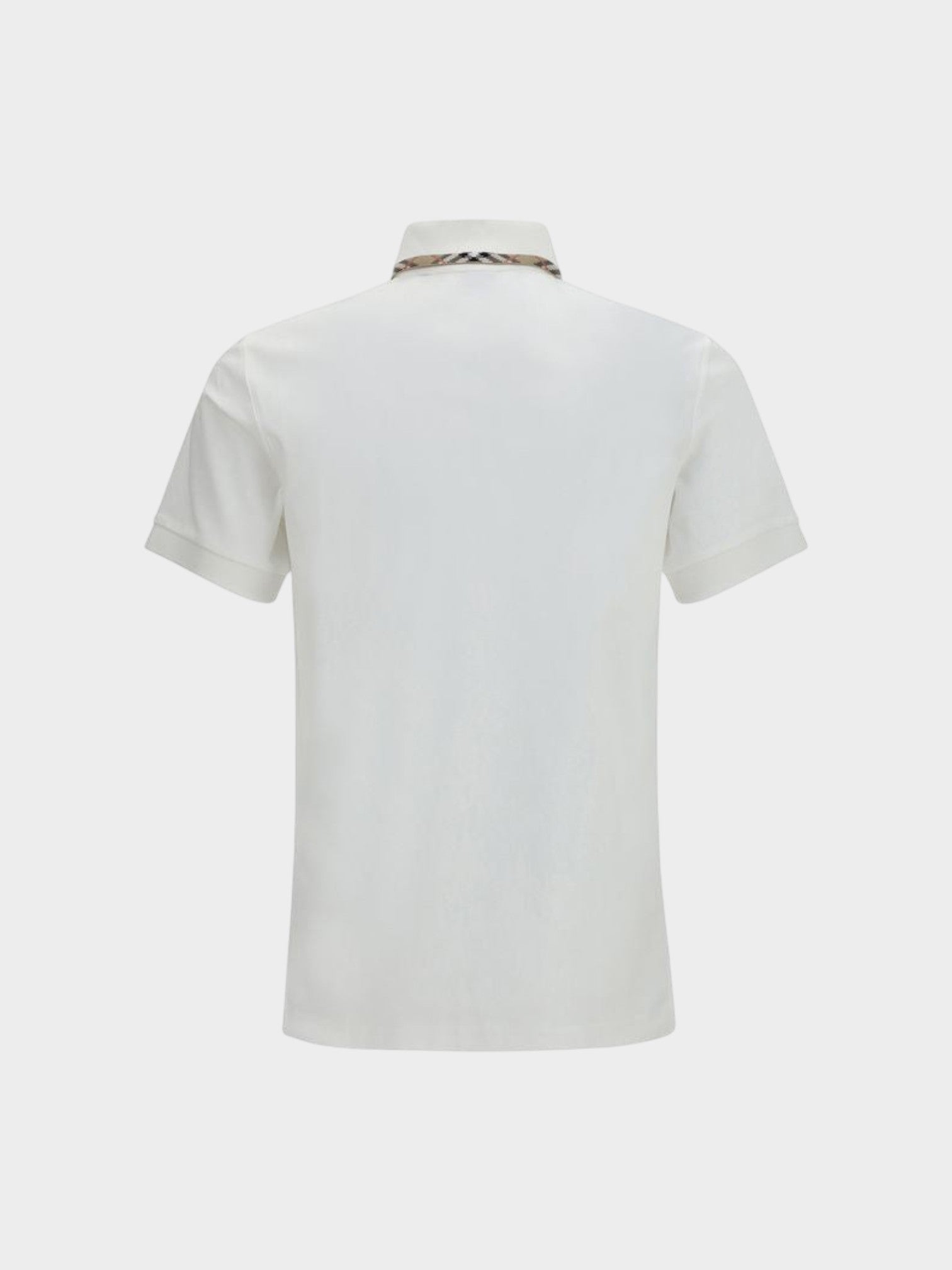 Burberry White Cotton Polo Shirt-thumbmail-2