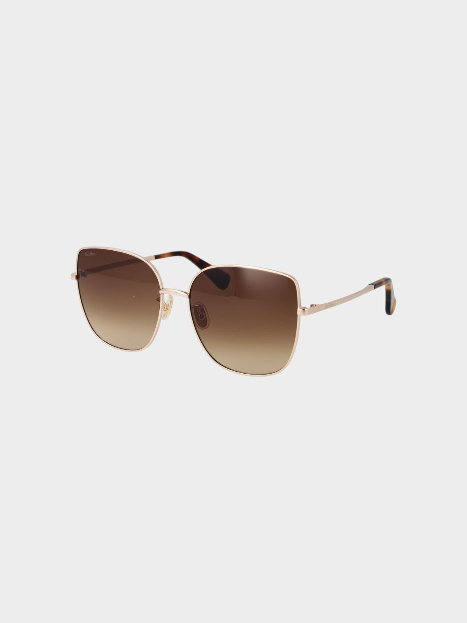 Max Mara Rose Gold Metal Sunglasses