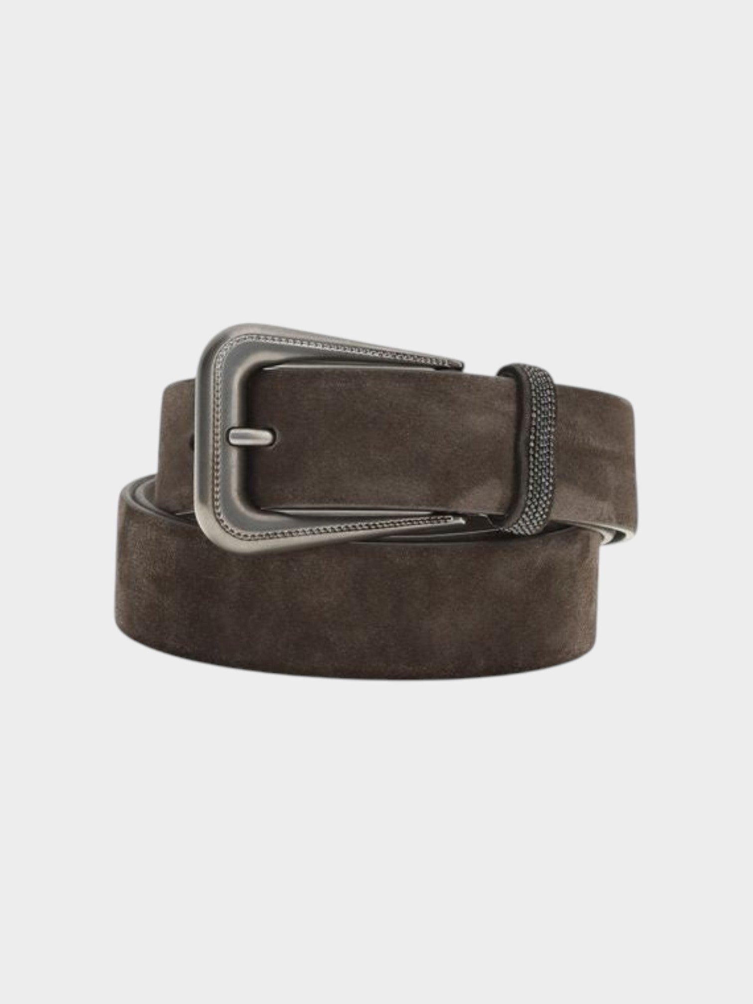 Brunello Cucinelli Brown Calf Leather Bos Taurus Regular Belt
