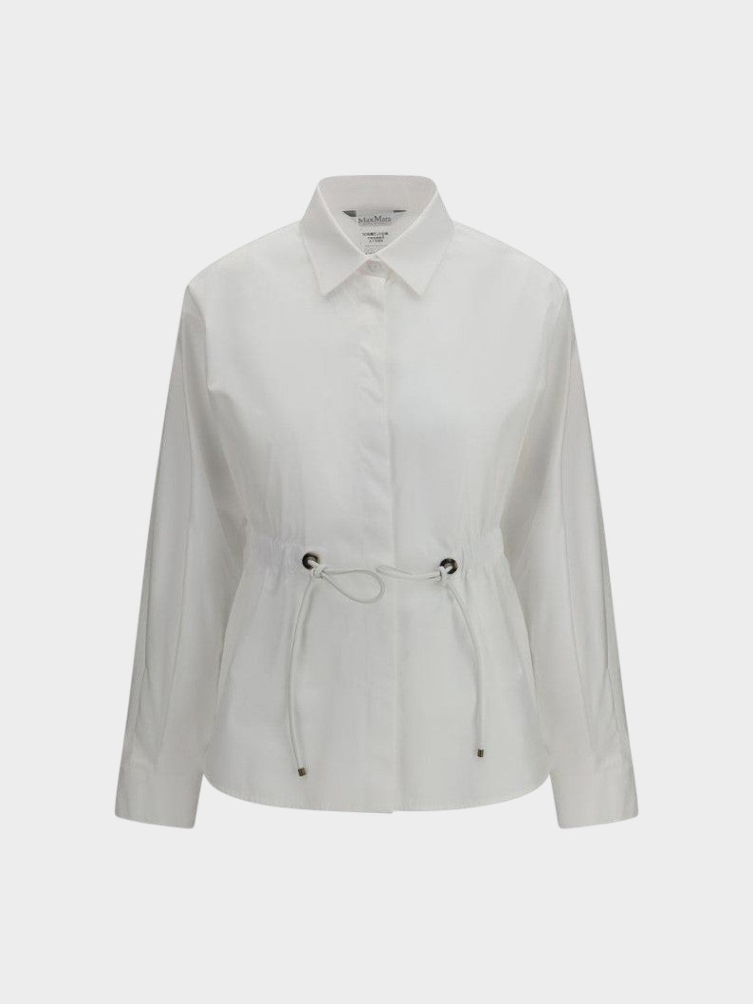 Max Mara White Cotton Dress Shirt