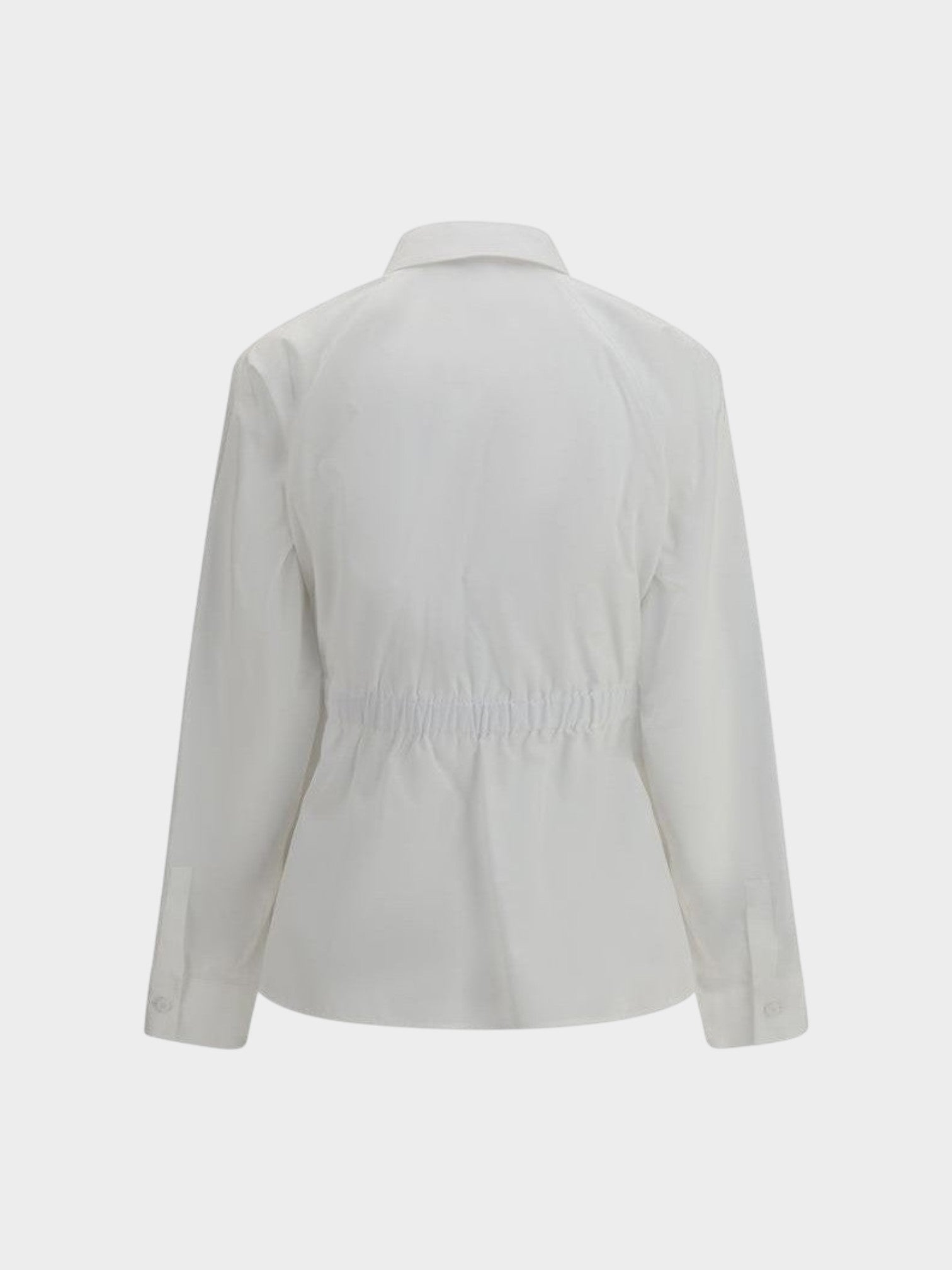 Max Mara White Cotton Dress Shirt-thumbmail-2