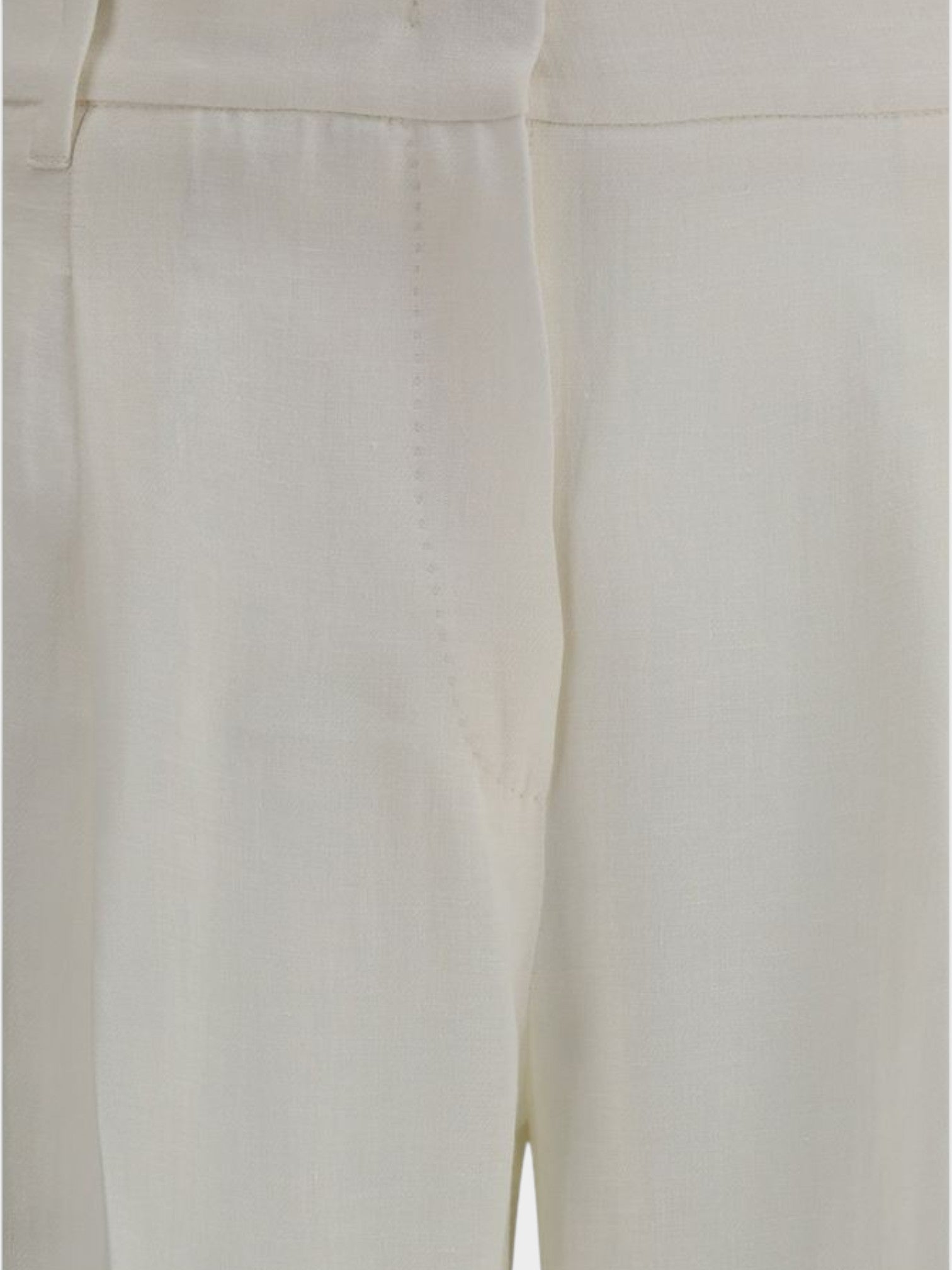 Max Mara White Linen Casual Pants-thumbmail-3