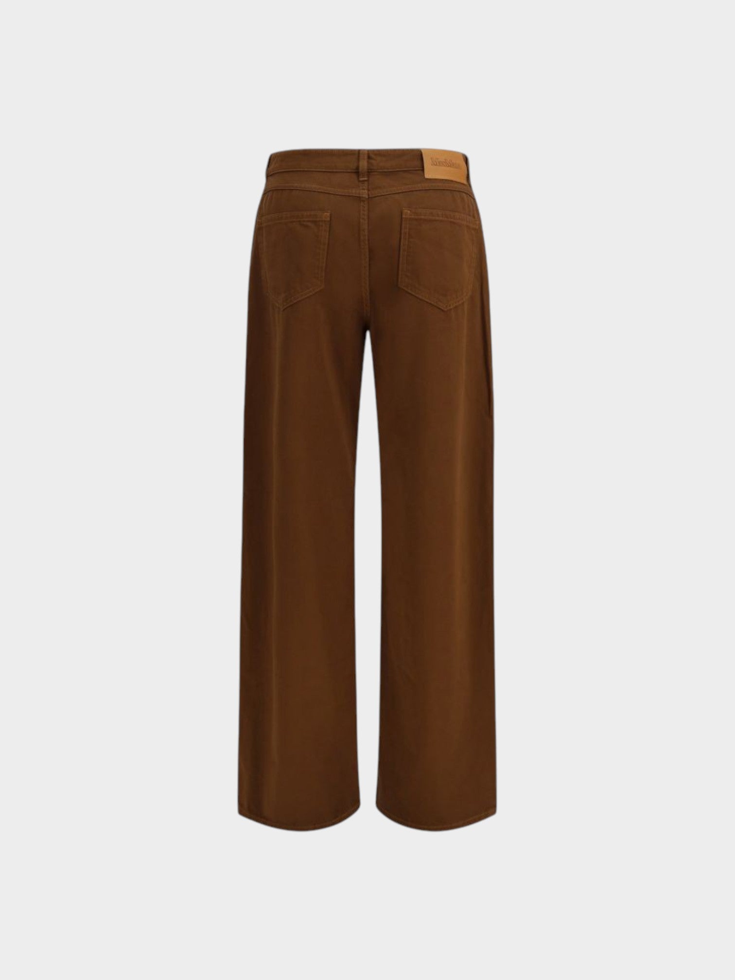 Max Mara Brown Cotton Casual Pants-thumbmail-2
