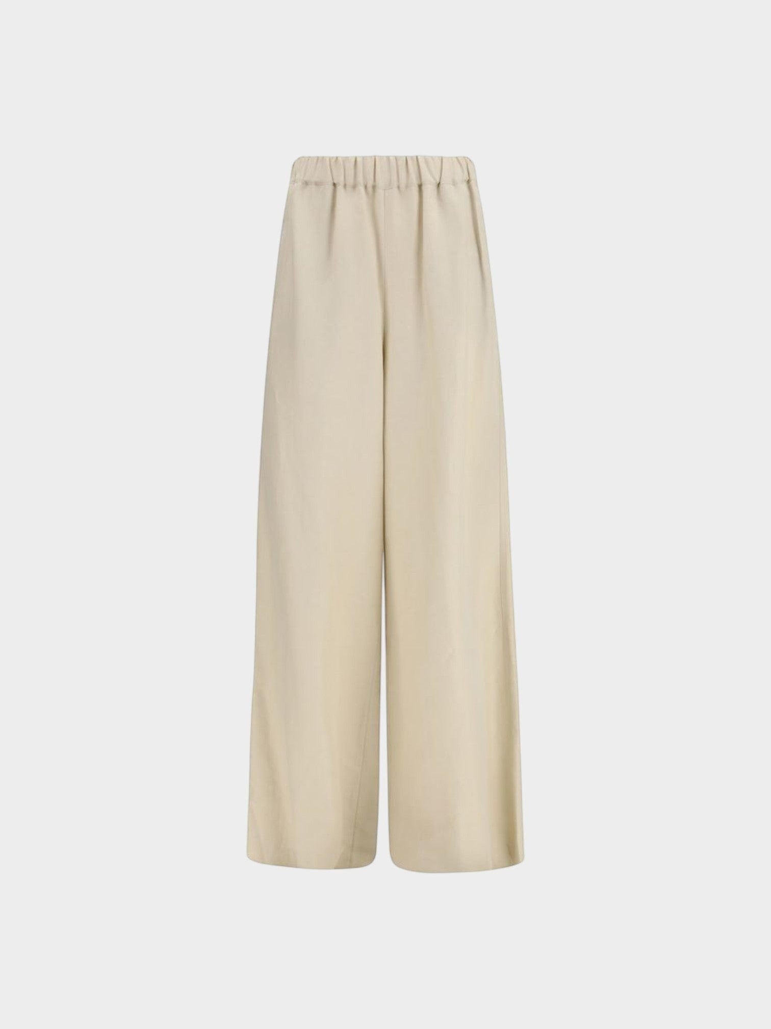 Max Mara Beige Linen Casual Pants