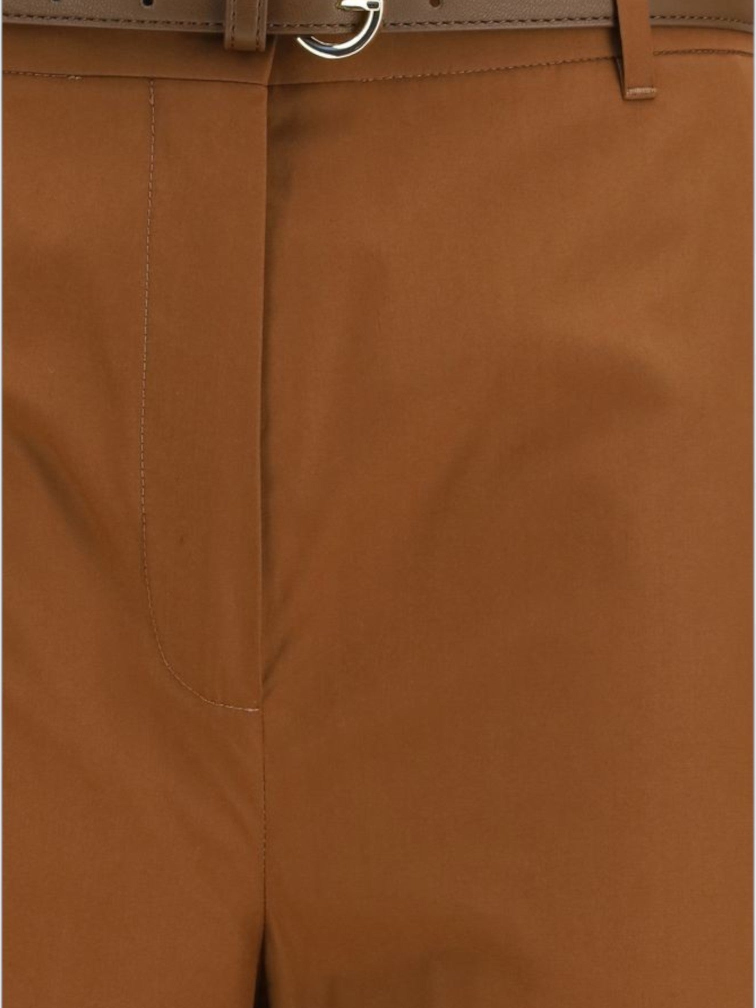 Max Mara Brown Cotton Casual Pants-thumbmail-3