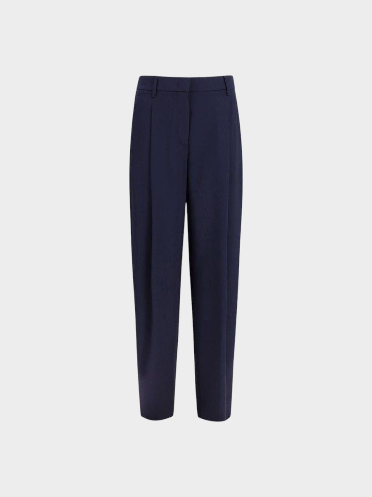 Giorgio Armani Blue Silk Casual Pants
