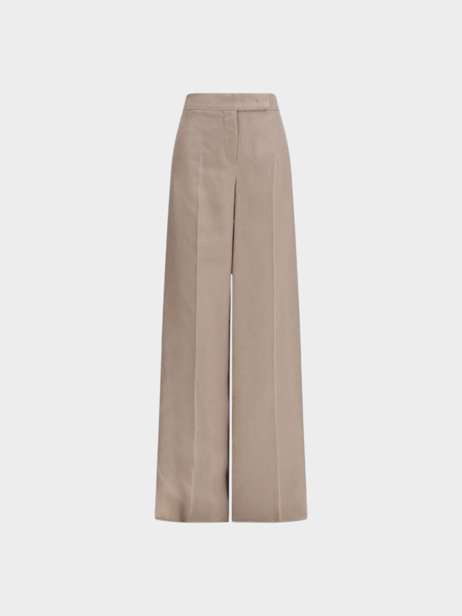 Max Mara Beige Silk Casual Pants