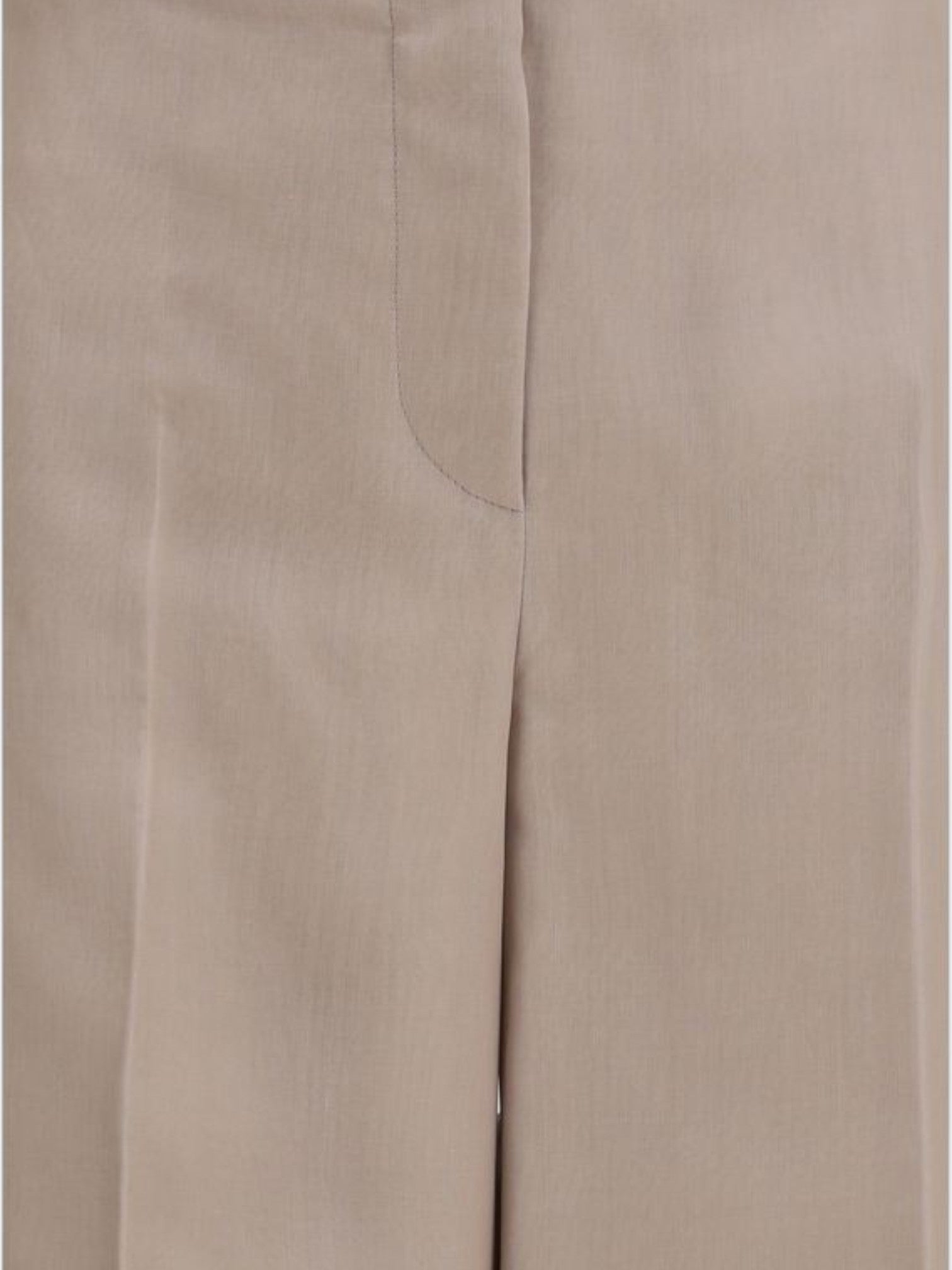Max Mara Beige Silk Casual Pants-thumbmail-3