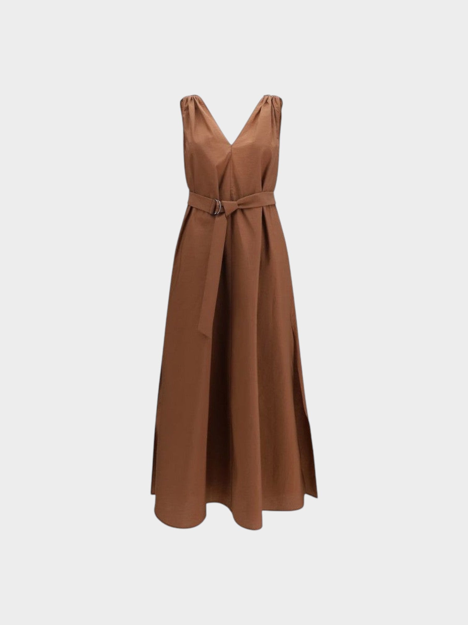 Brunello Cucinelli Brown Polyamide Casual Dress