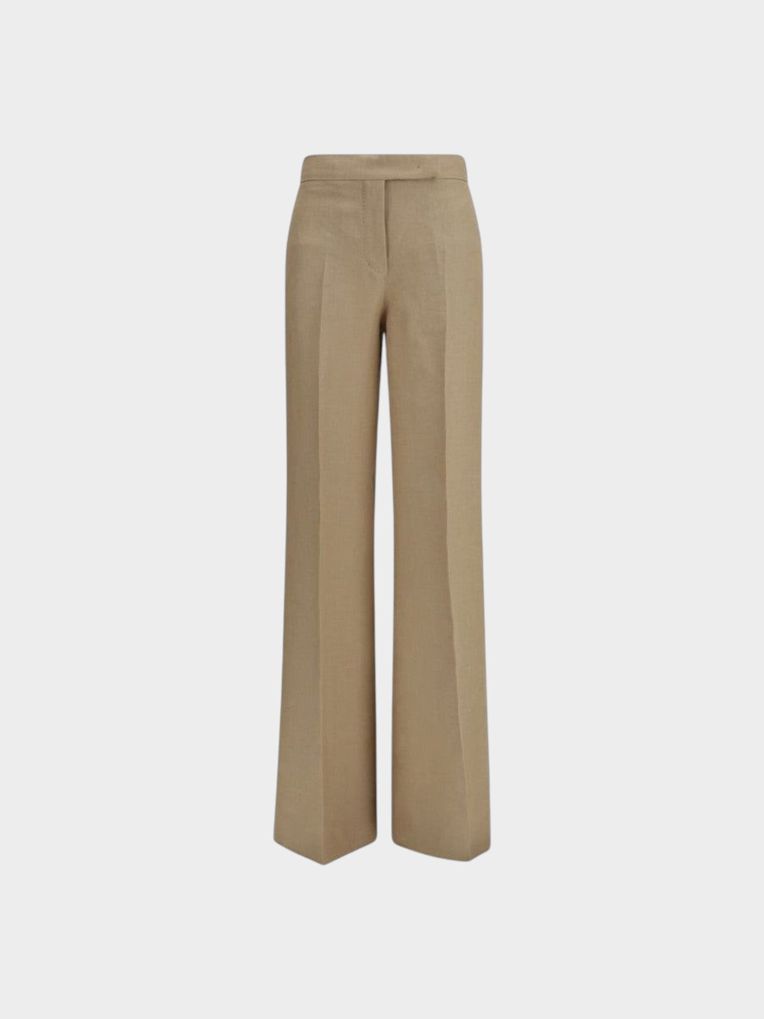 Max Mara Beige Linen Casual Pants