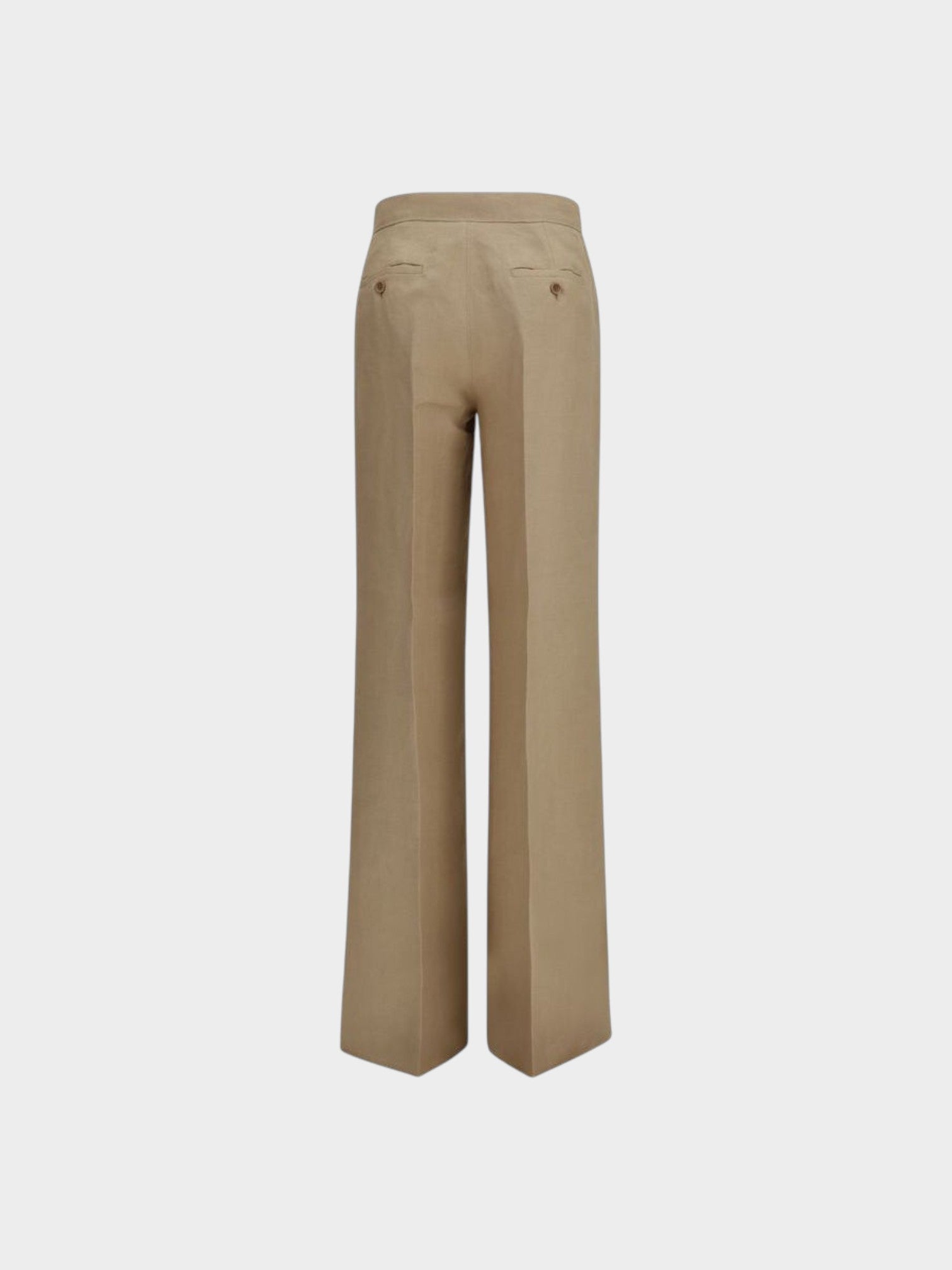 Max Mara Beige Linen Casual Pants-thumbmail-2