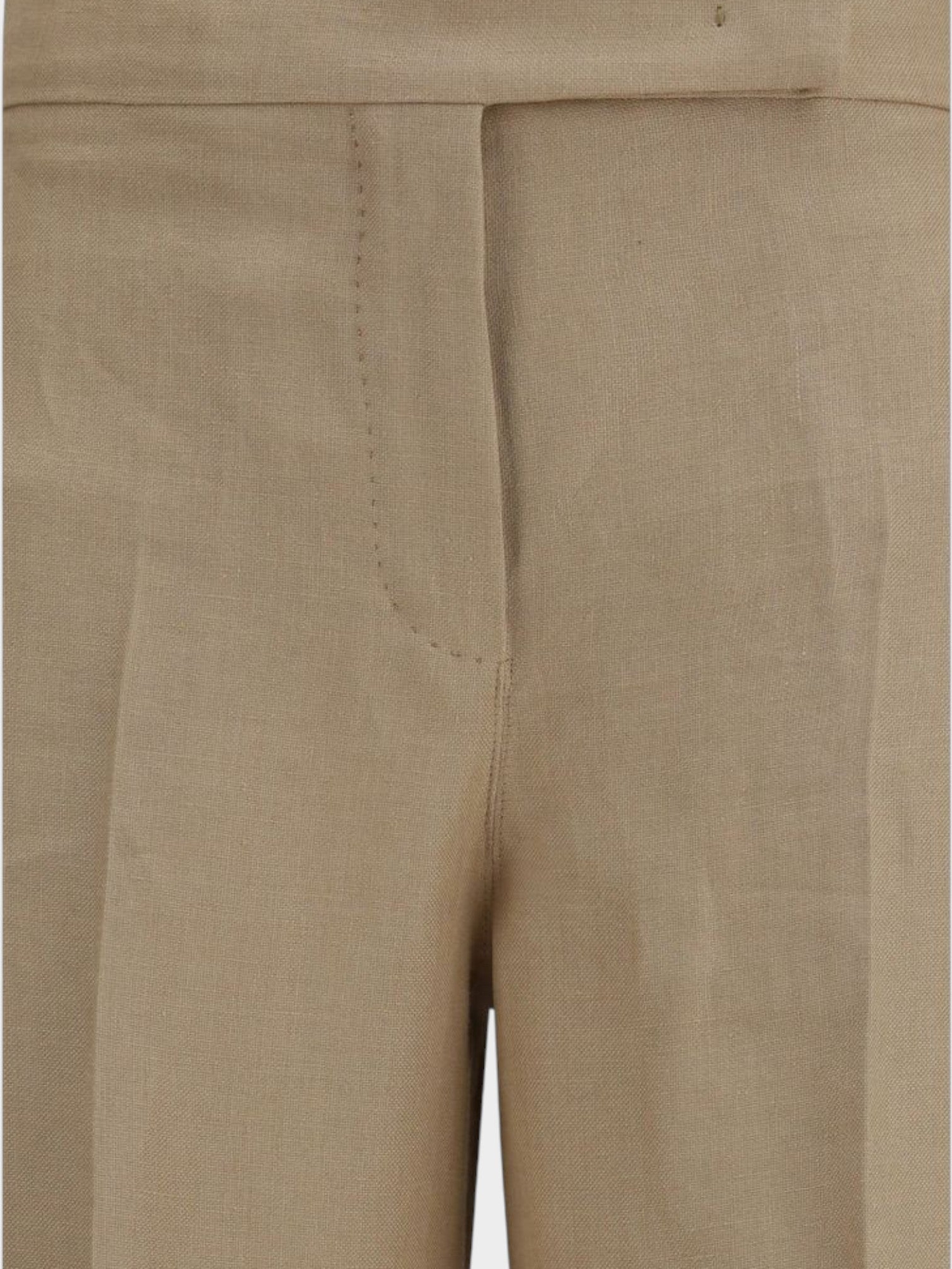 Max Mara Beige Linen Casual Pants-thumbmail-3