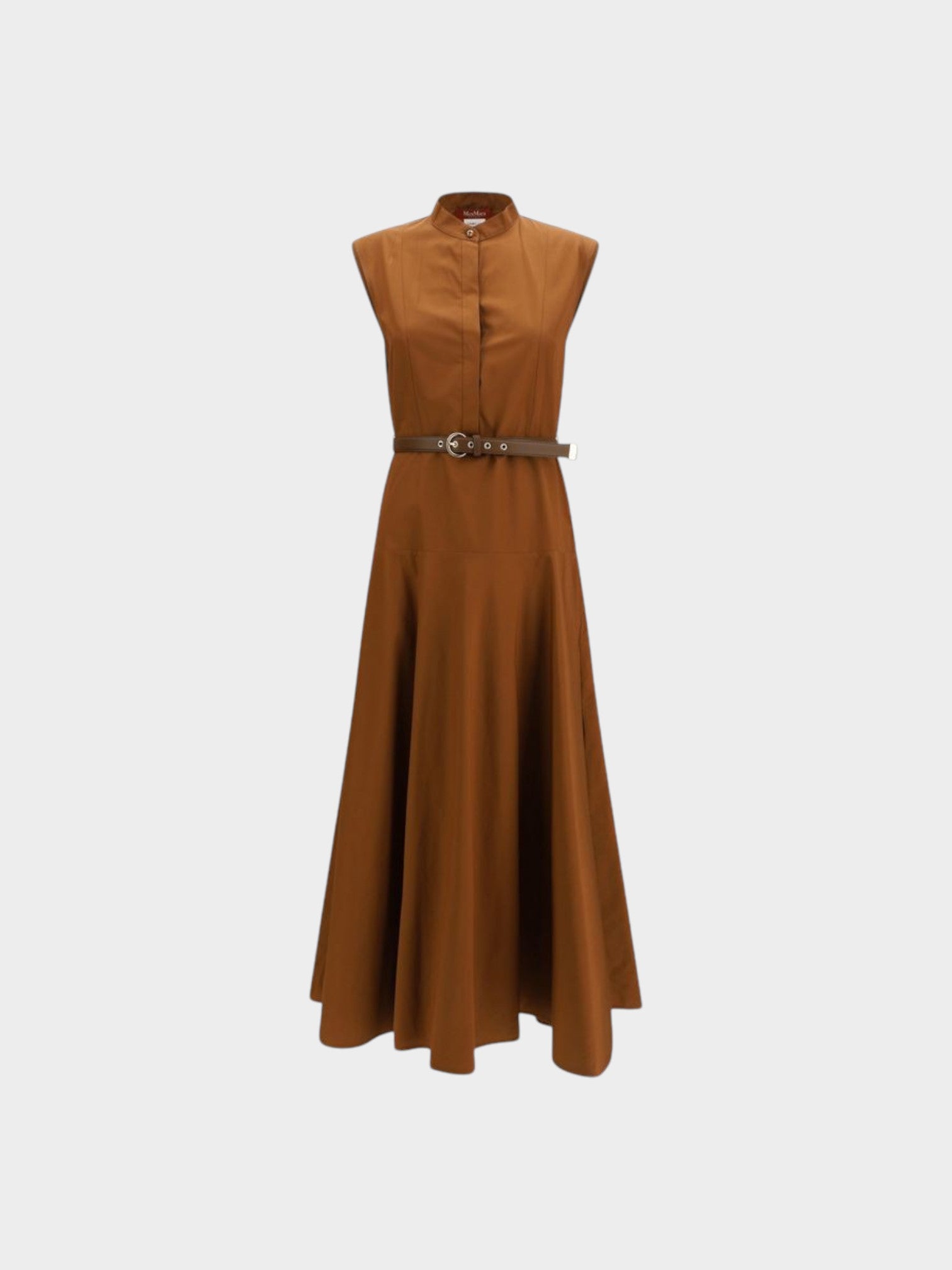 Max Mara Brown Cotton Casual Dress