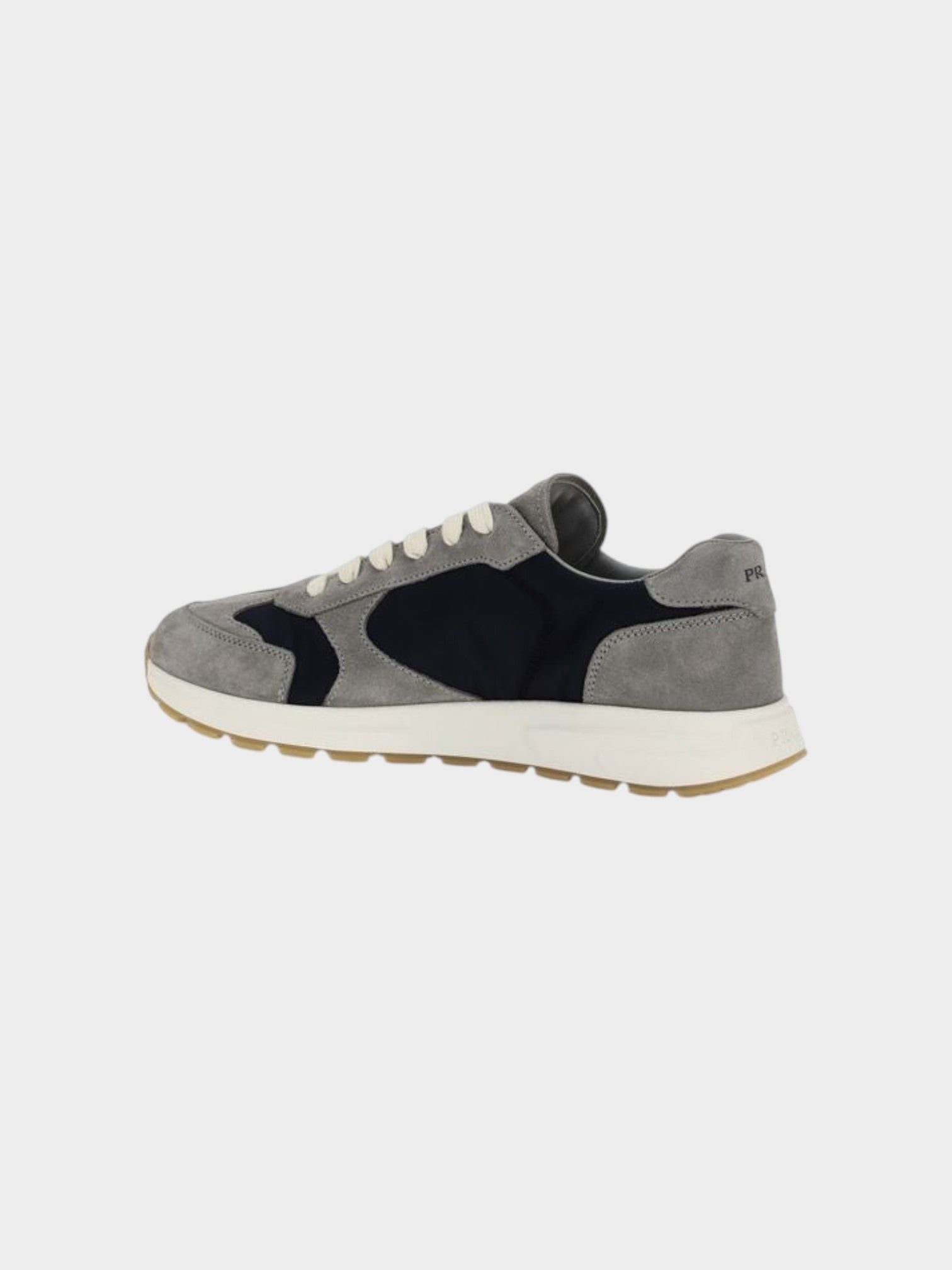 Prada Blue Calf Leather Bos Taurus Athletic Sneakers-thumbmail-3
