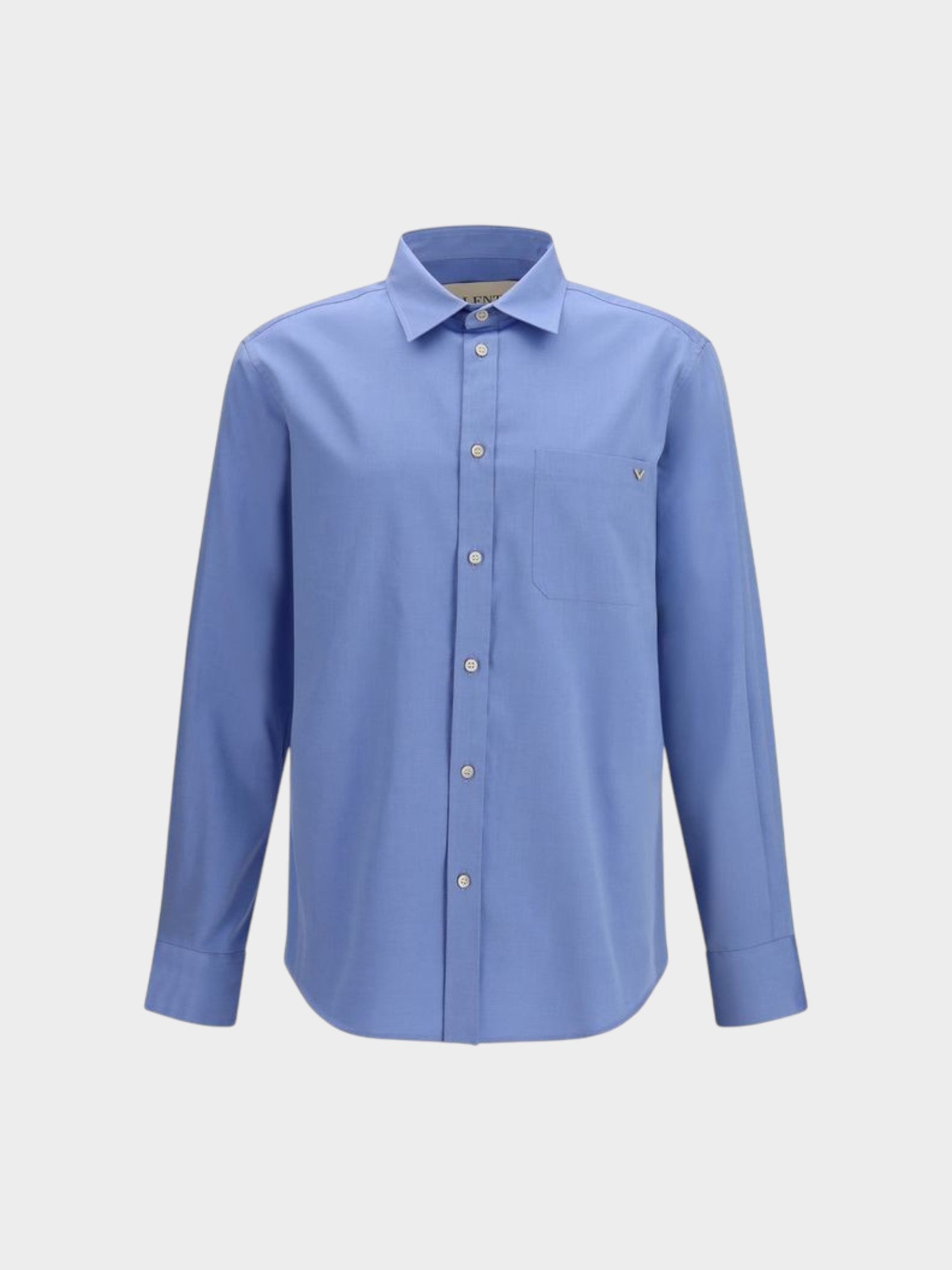Valentino Blue Cotton Shirt