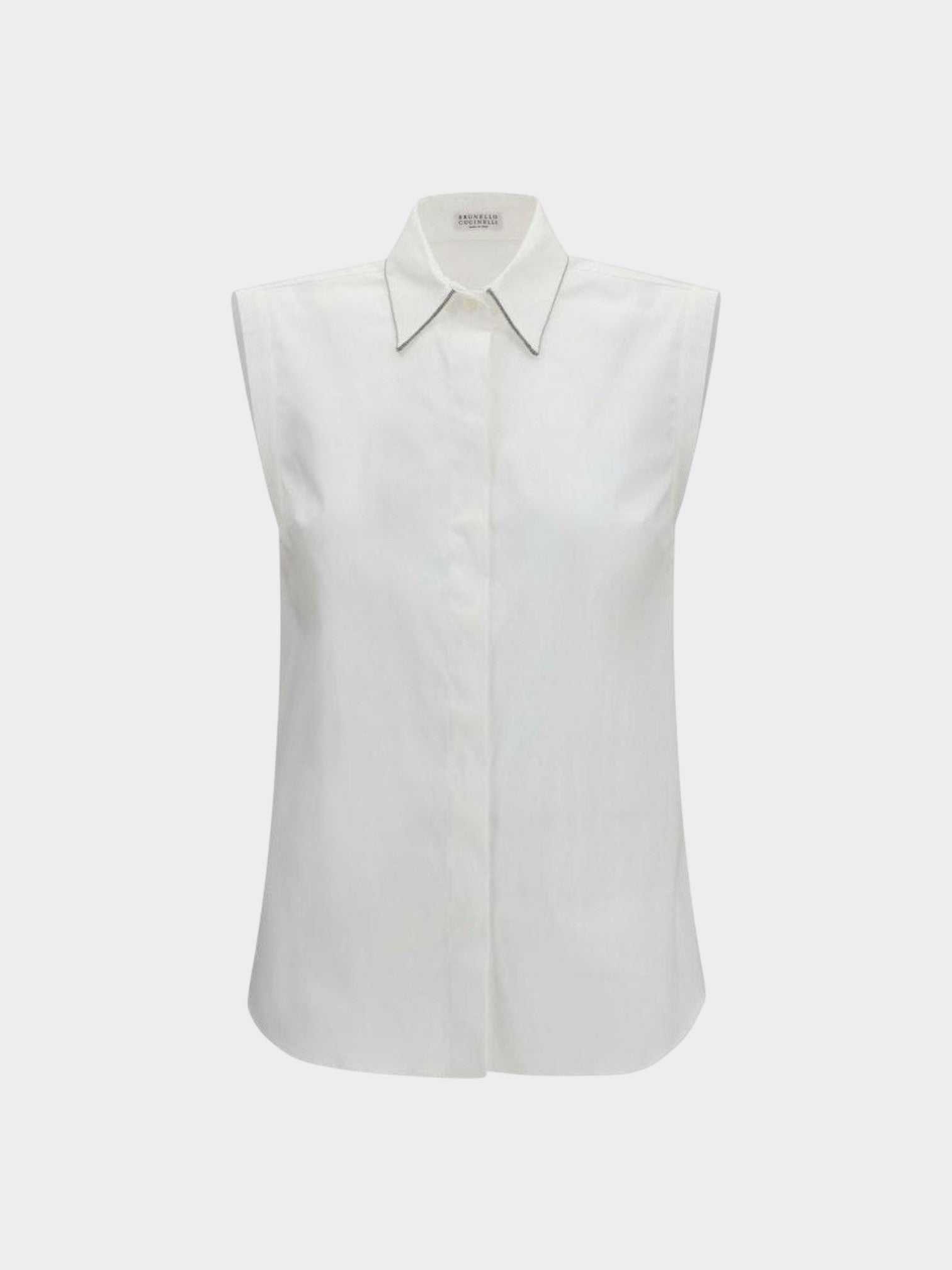 Brunello Cucinelli White Cotton Shirt