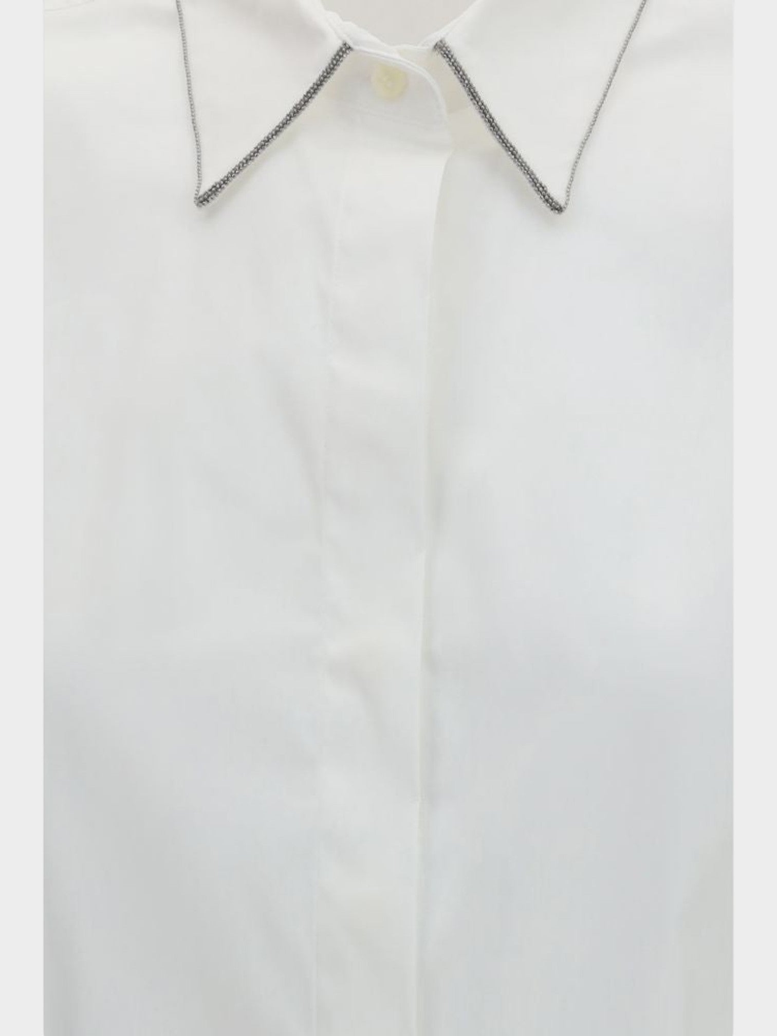 Brunello Cucinelli White Cotton Shirt-thumbmail-3