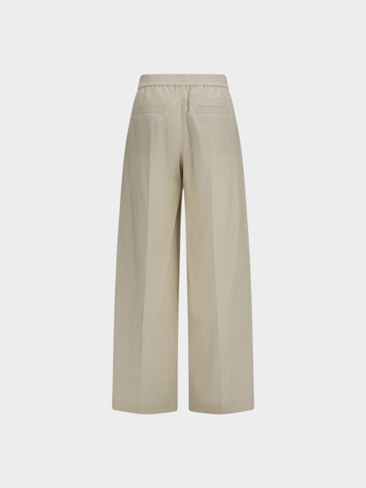Brunello Cucinelli Beige Cotton Casual Pants-thumbmail-2