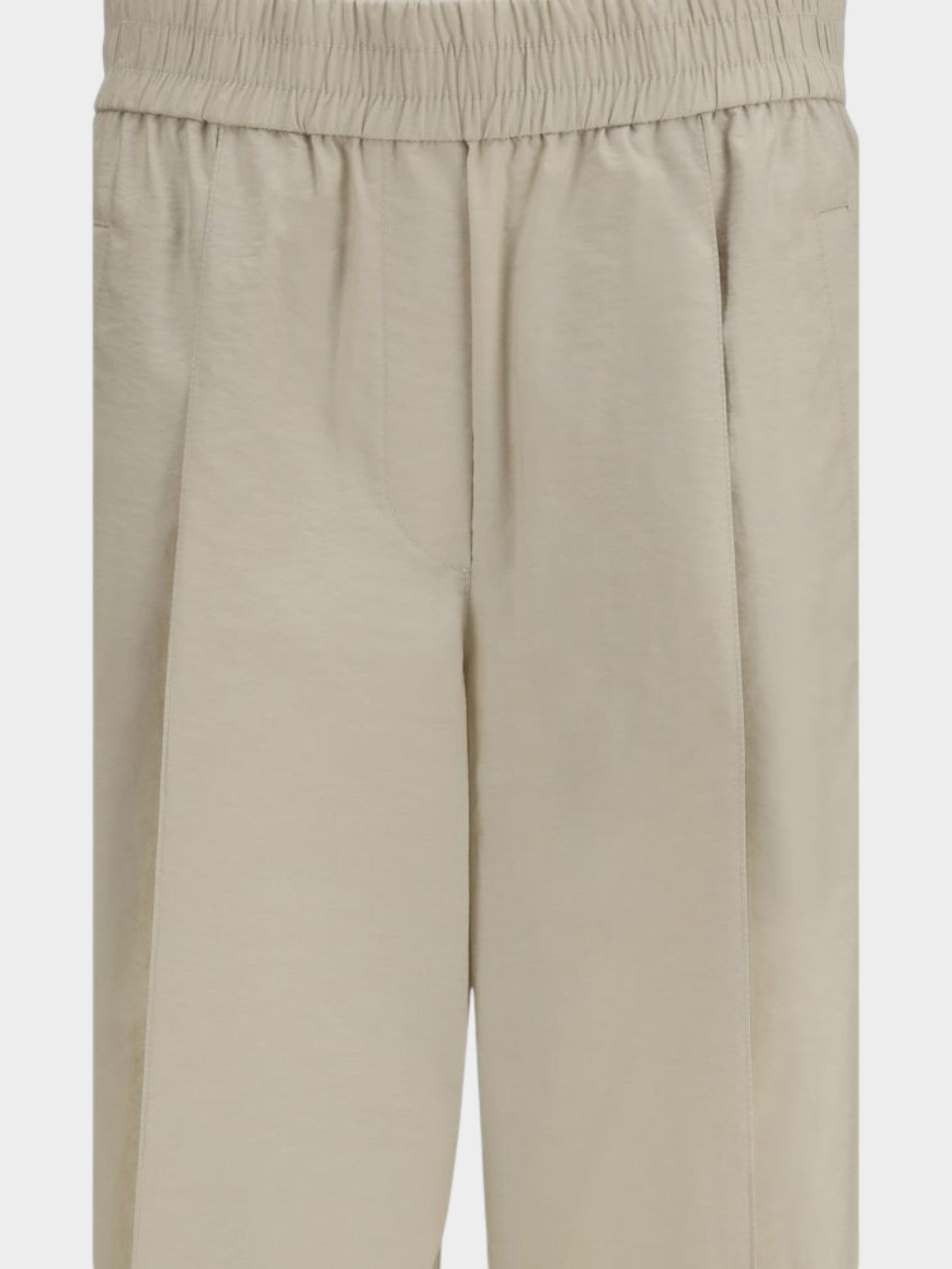 Brunello Cucinelli Beige Cotton Casual Pants-thumbmail-3
