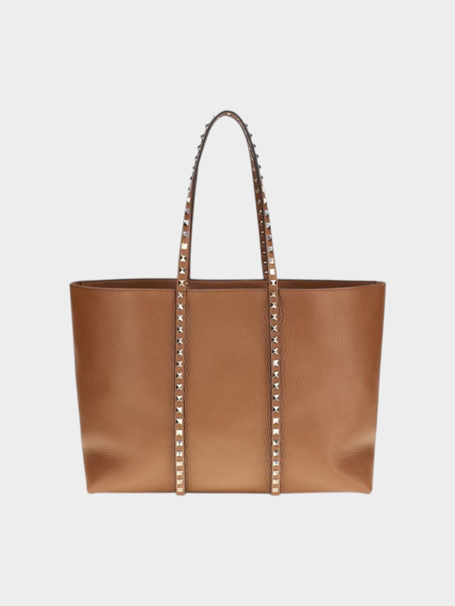 Valentino Garavani Brown Calf Leather Bos Taurus Shoulder Bag