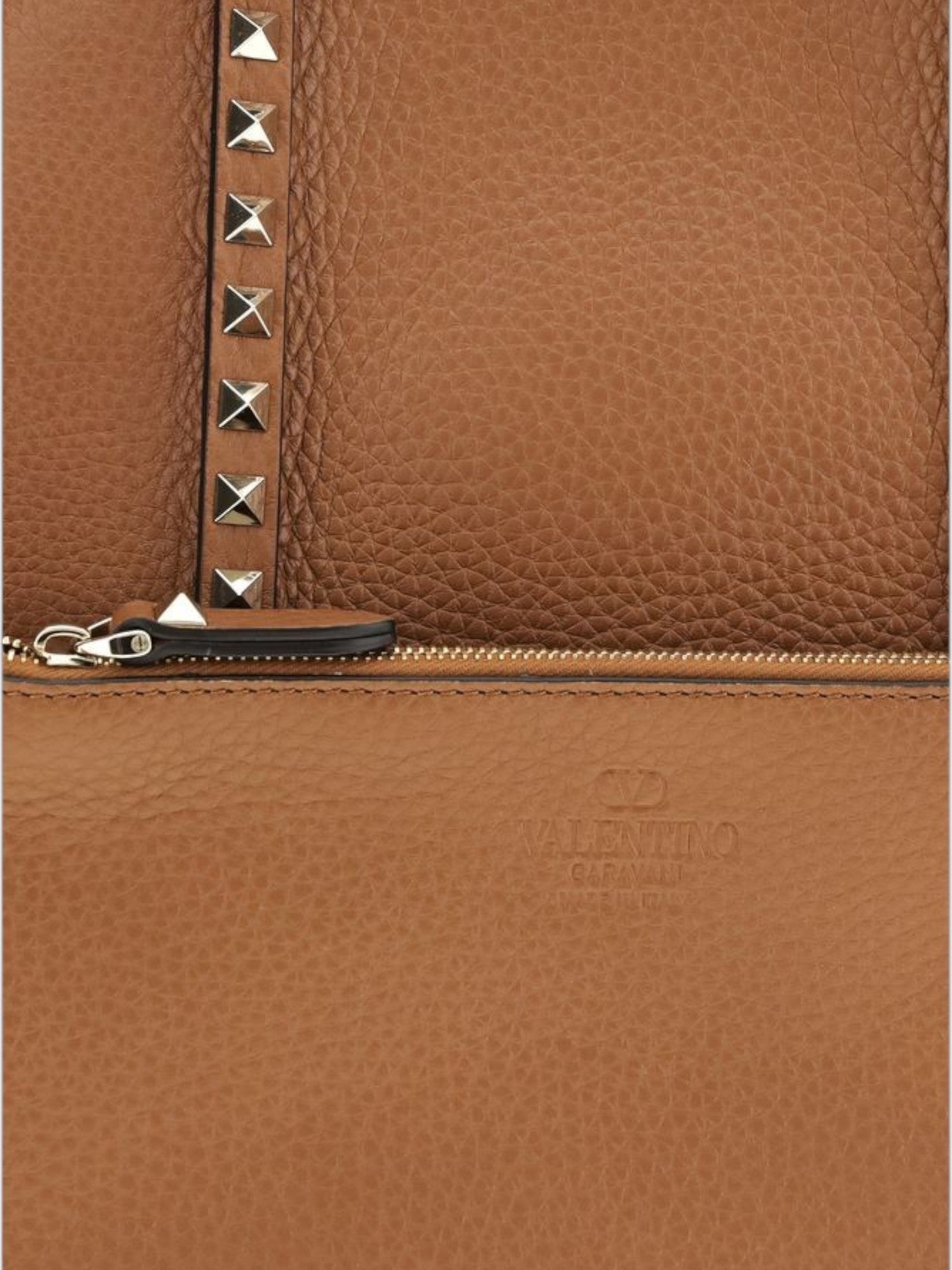 Valentino Garavani Brown Calf Leather Bos Taurus Shoulder Bag-thumbmail-4