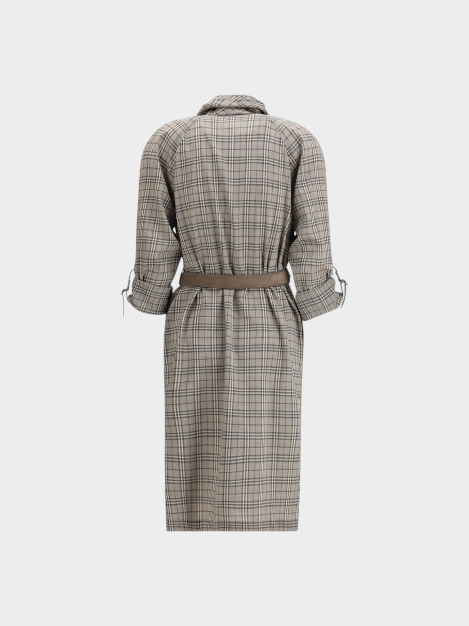 Burberry Gray Wool Casual Dress-thumbmail-2