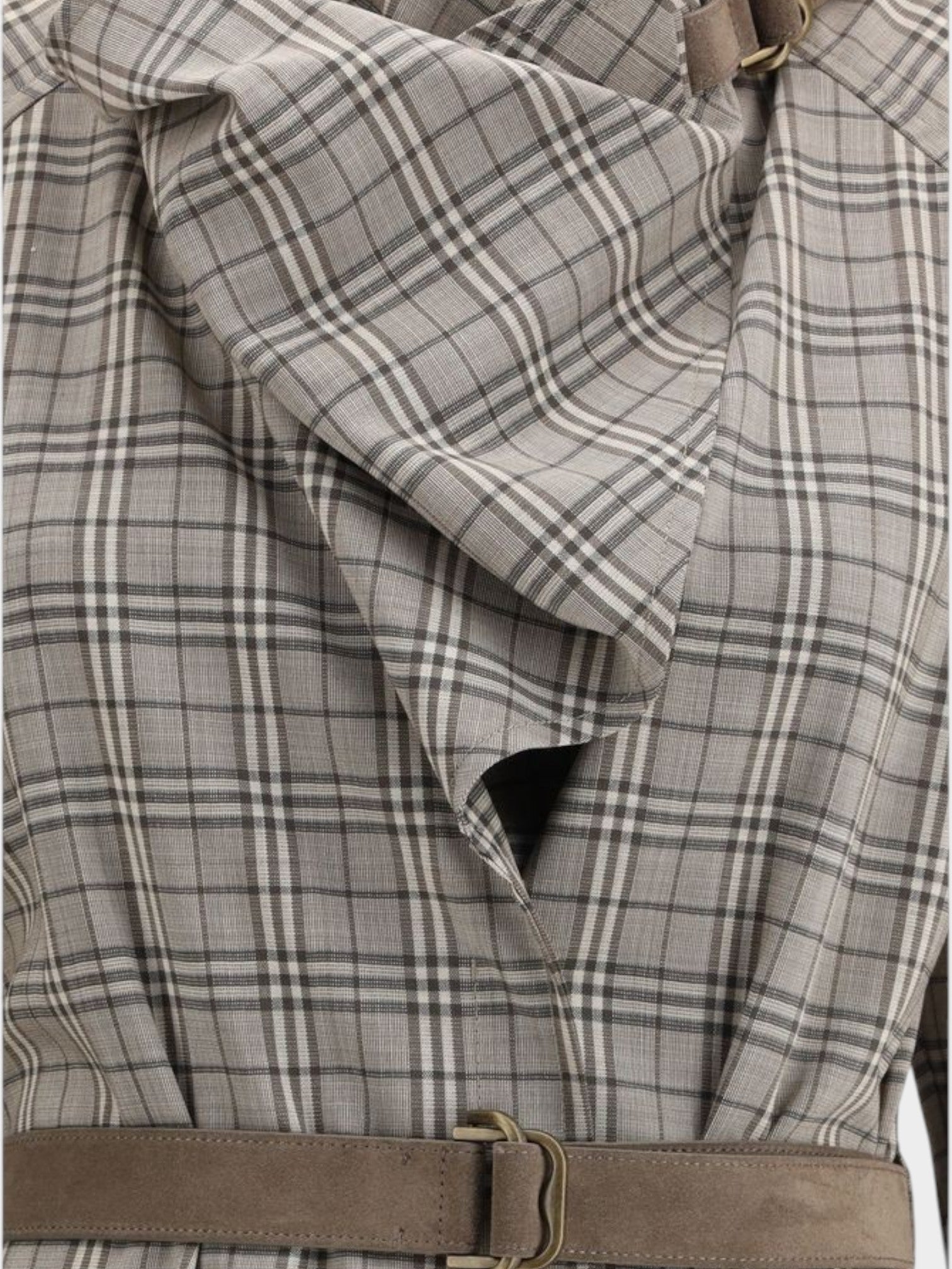 Burberry Gray Wool Casual Dress-thumbmail-3