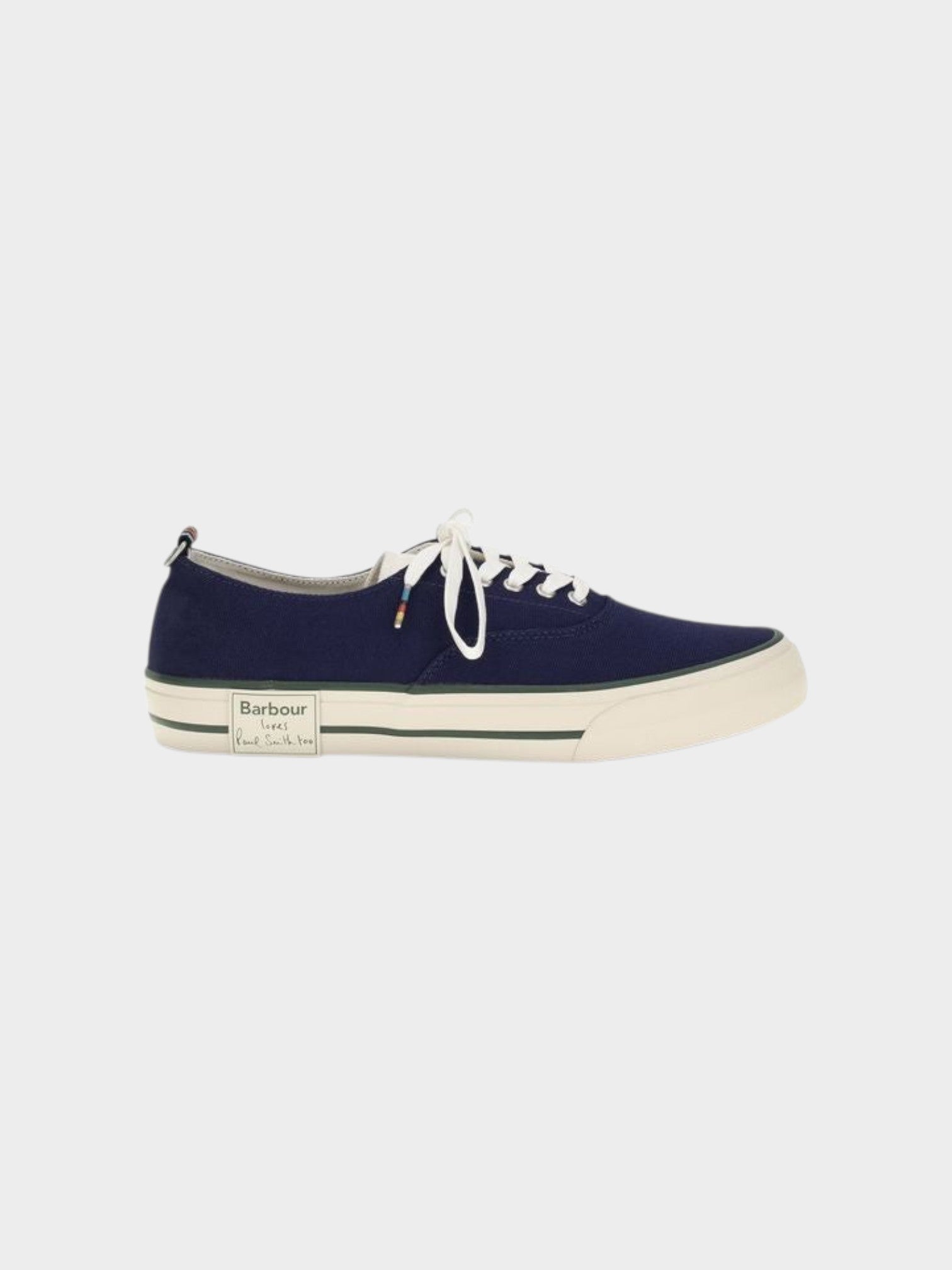 Barbour Blue Cotton Low Top Sneakers
