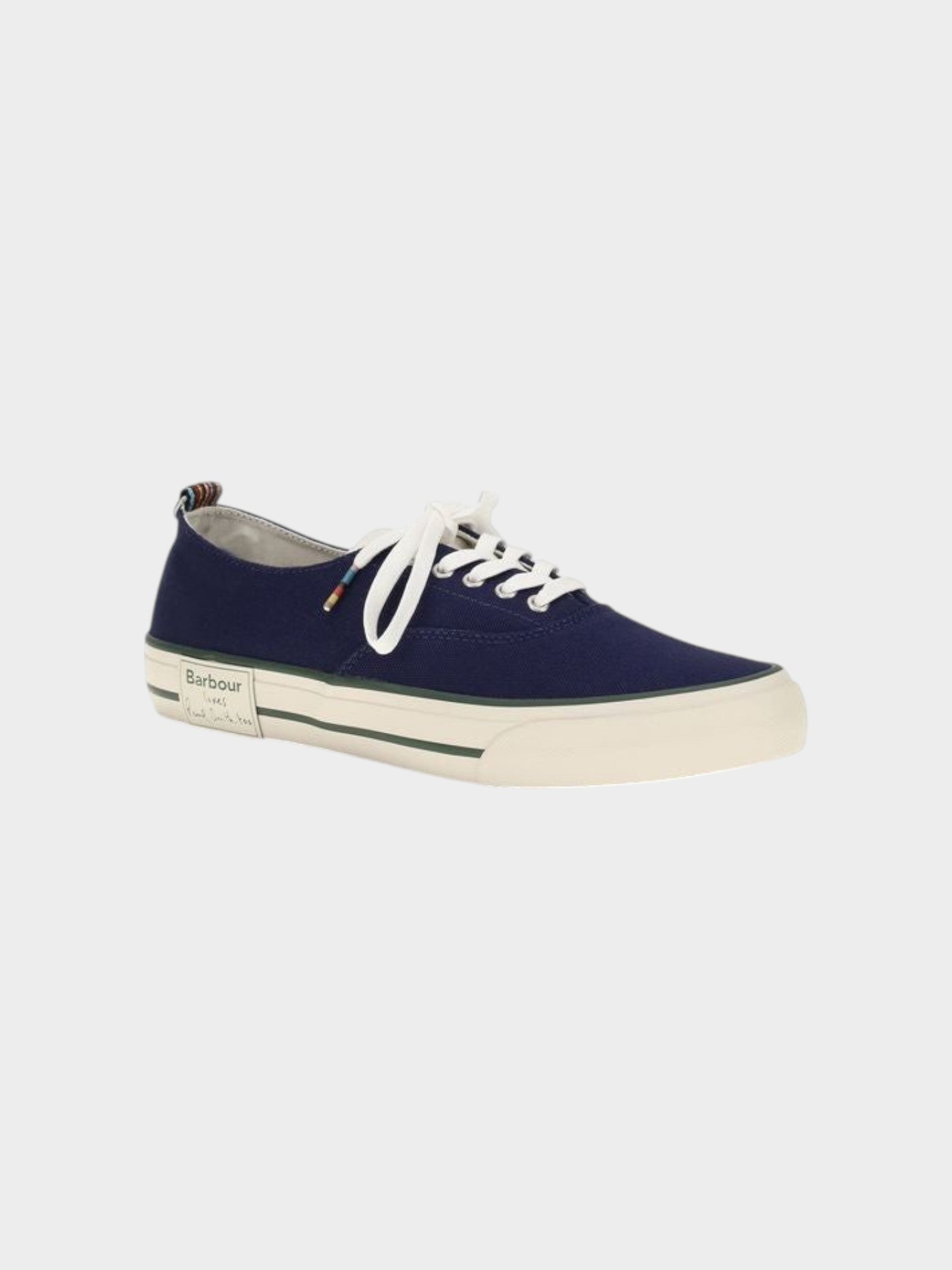 Barbour Blue Cotton Low Top Sneakers-thumbmail-2