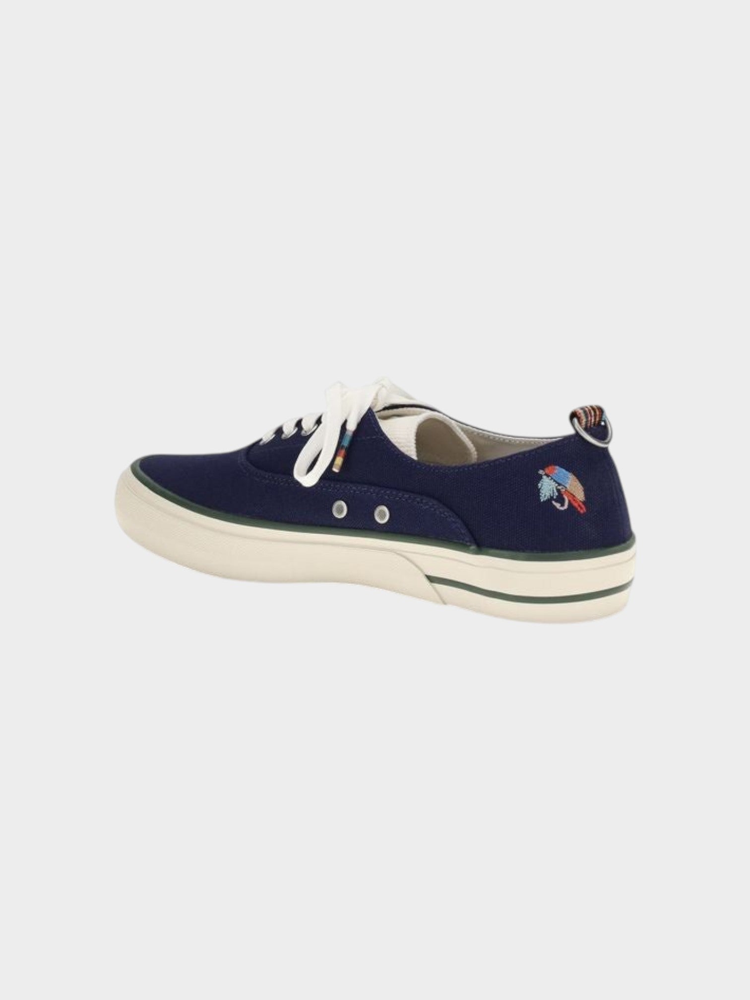 Barbour Blue Cotton Low Top Sneakers-thumbmail-3