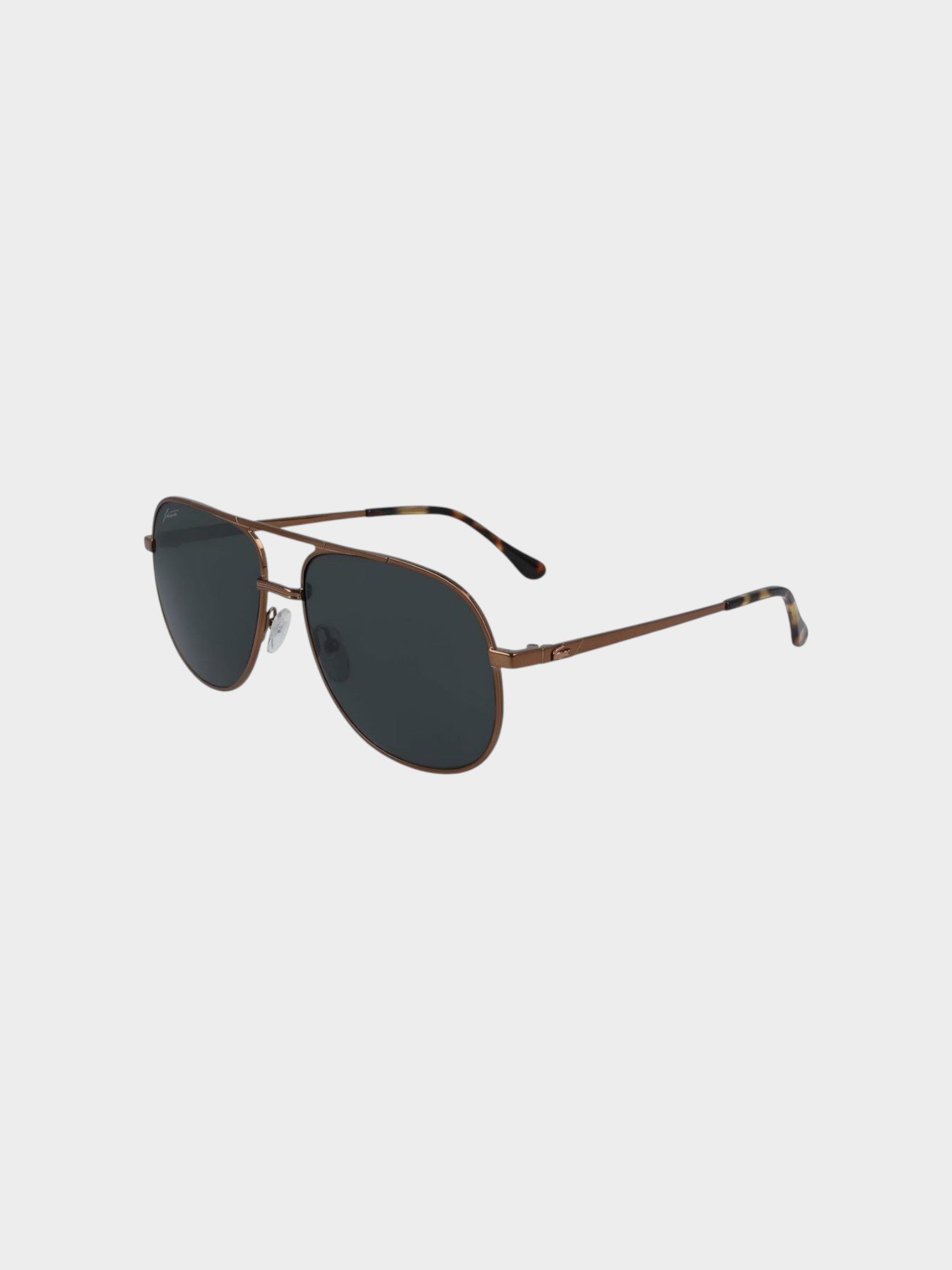 Lacoste Brown Metal Sunglasses