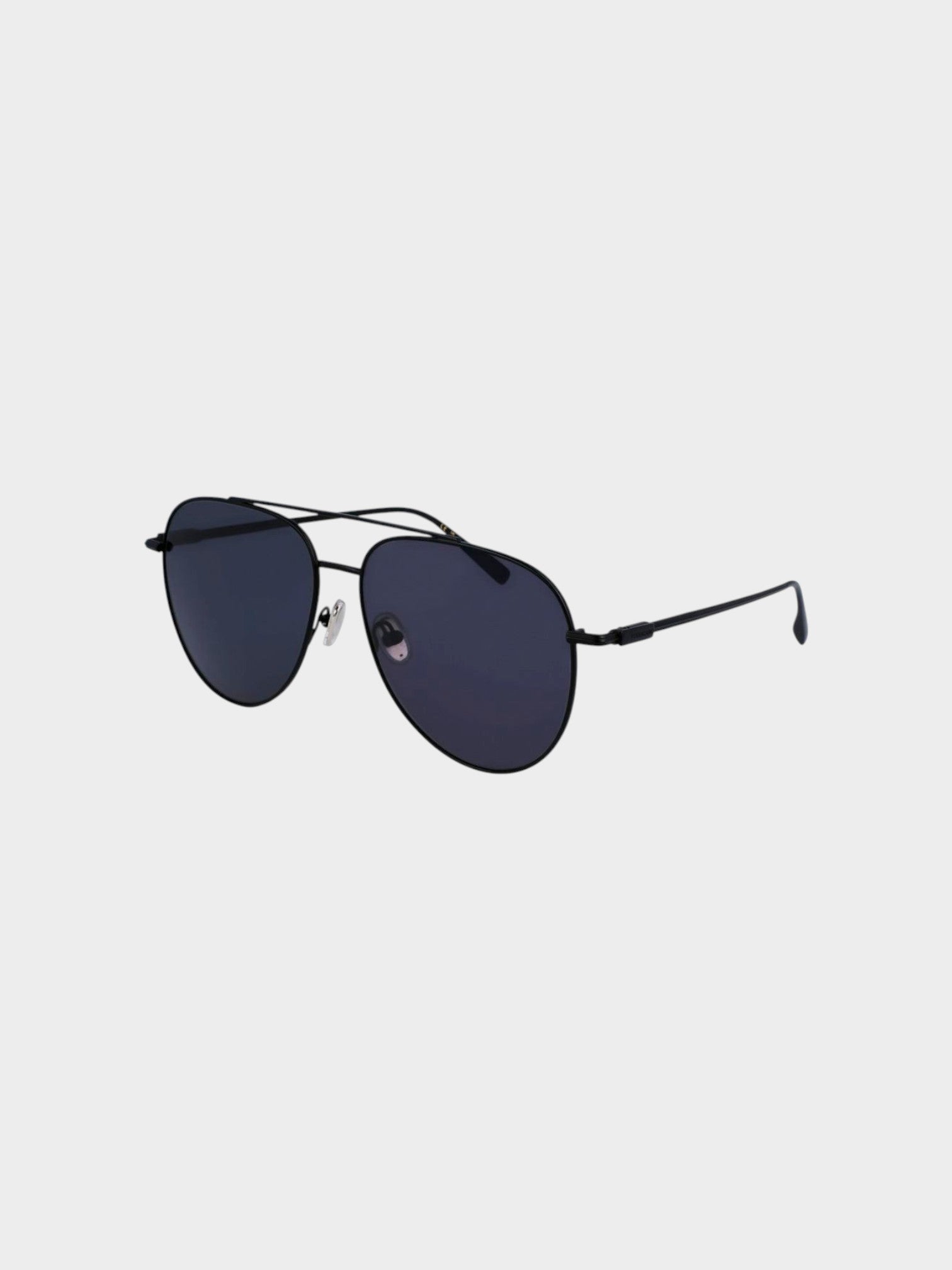 Ferragamo Black Metal Sunglasses