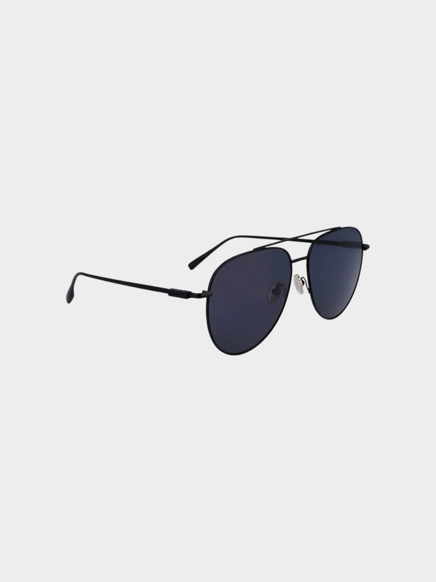 Ferragamo Black Metal Sunglasses-thumbmail-3