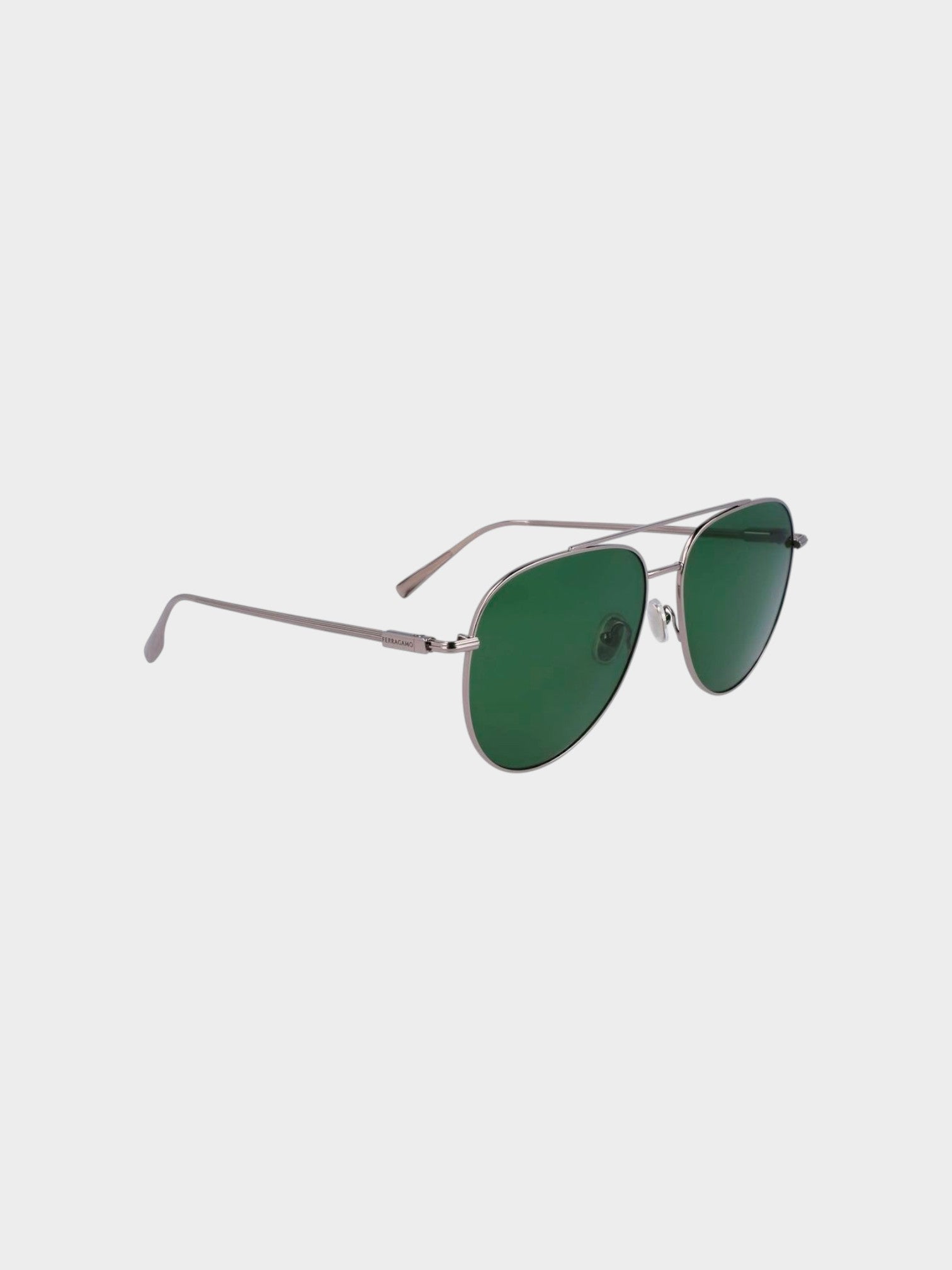 Ferragamo Gray Metal Sunglasses-thumbmail-3