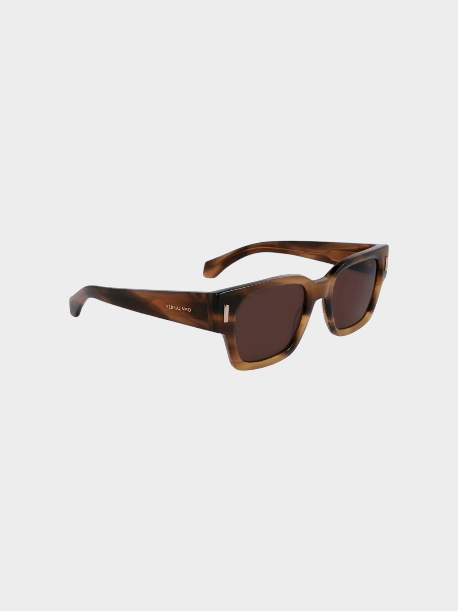 Ferragamo Brown Acetate Sunglasses-thumbmail-3