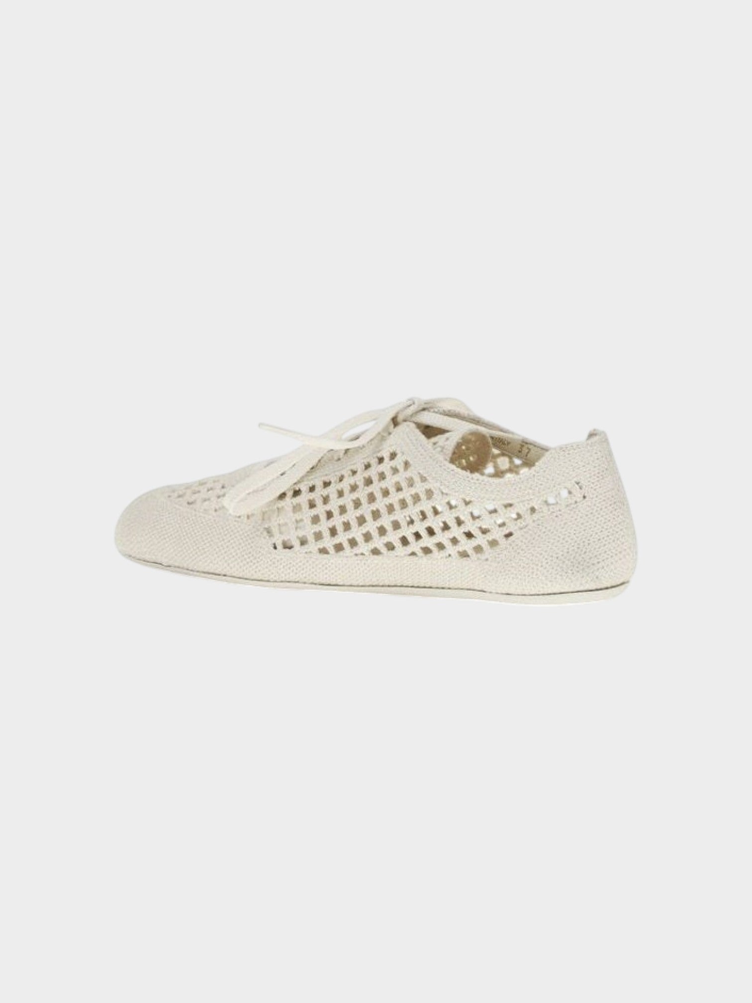Prada Beige Fabric Low Top Sneakers-thumbmail-3
