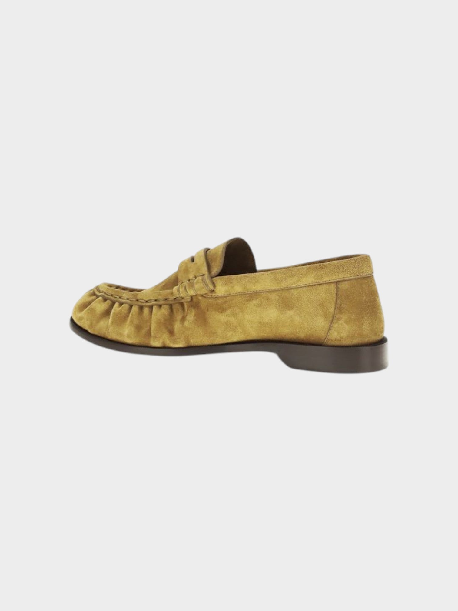 Saint Laurent Beige Calf Leather Bos Taurus Slip-On Loafers-thumbmail-3