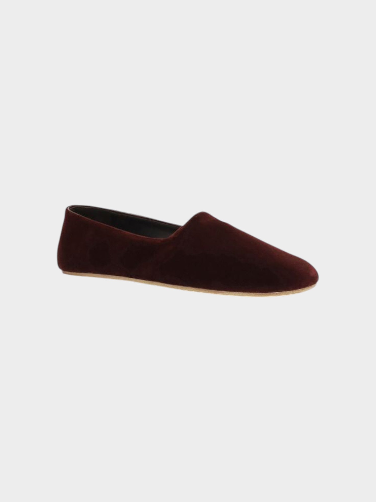 The Row Bordeaux Cotton Slip-On Loafers-thumbmail-2