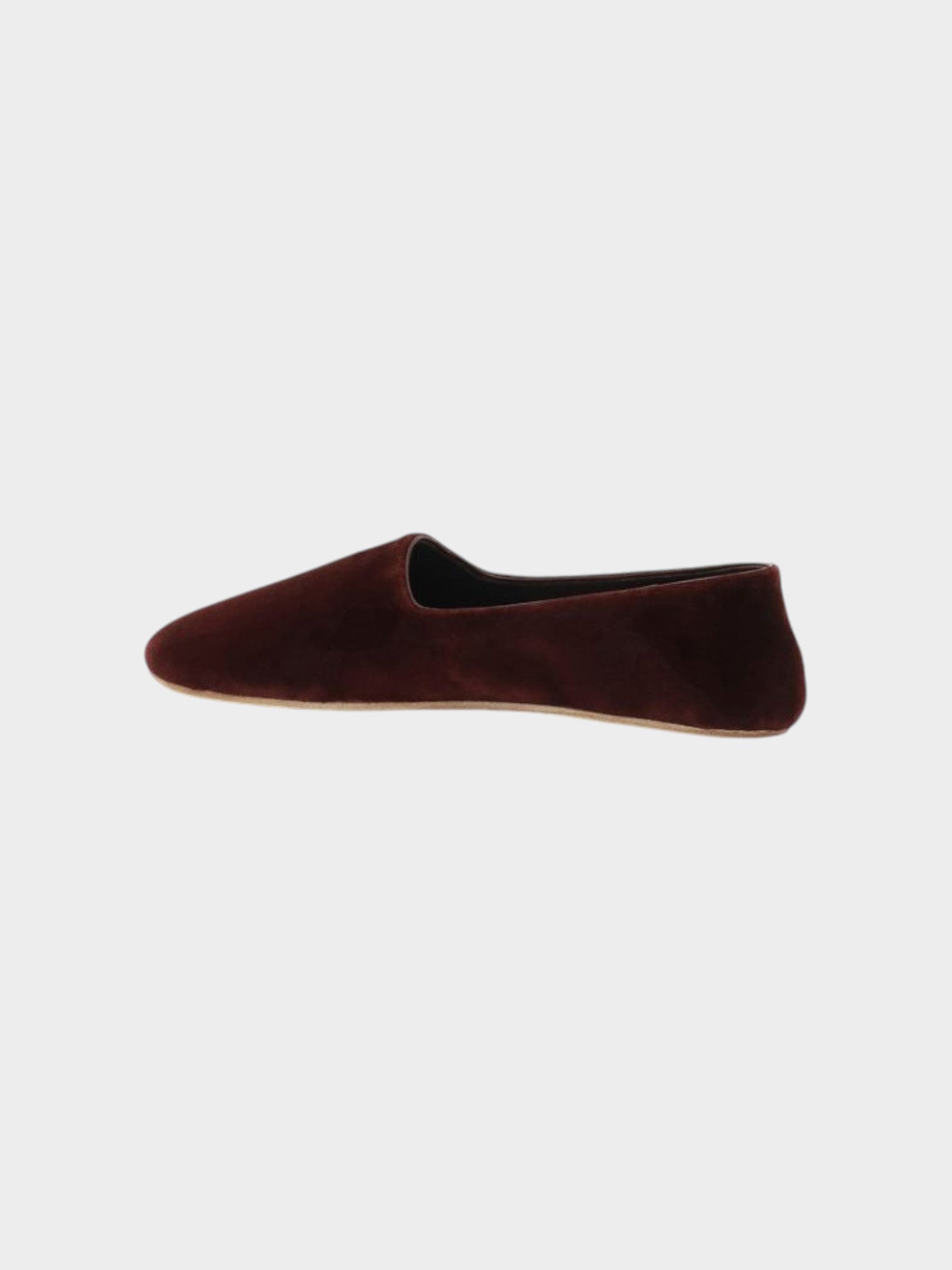 The Row Bordeaux Cotton Slip-On Loafers-thumbmail-3