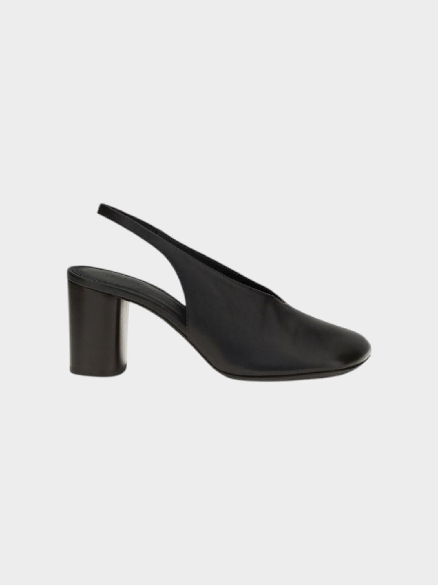 Lemaire Brown Calf Leather Bos Taurus Platform Pumps