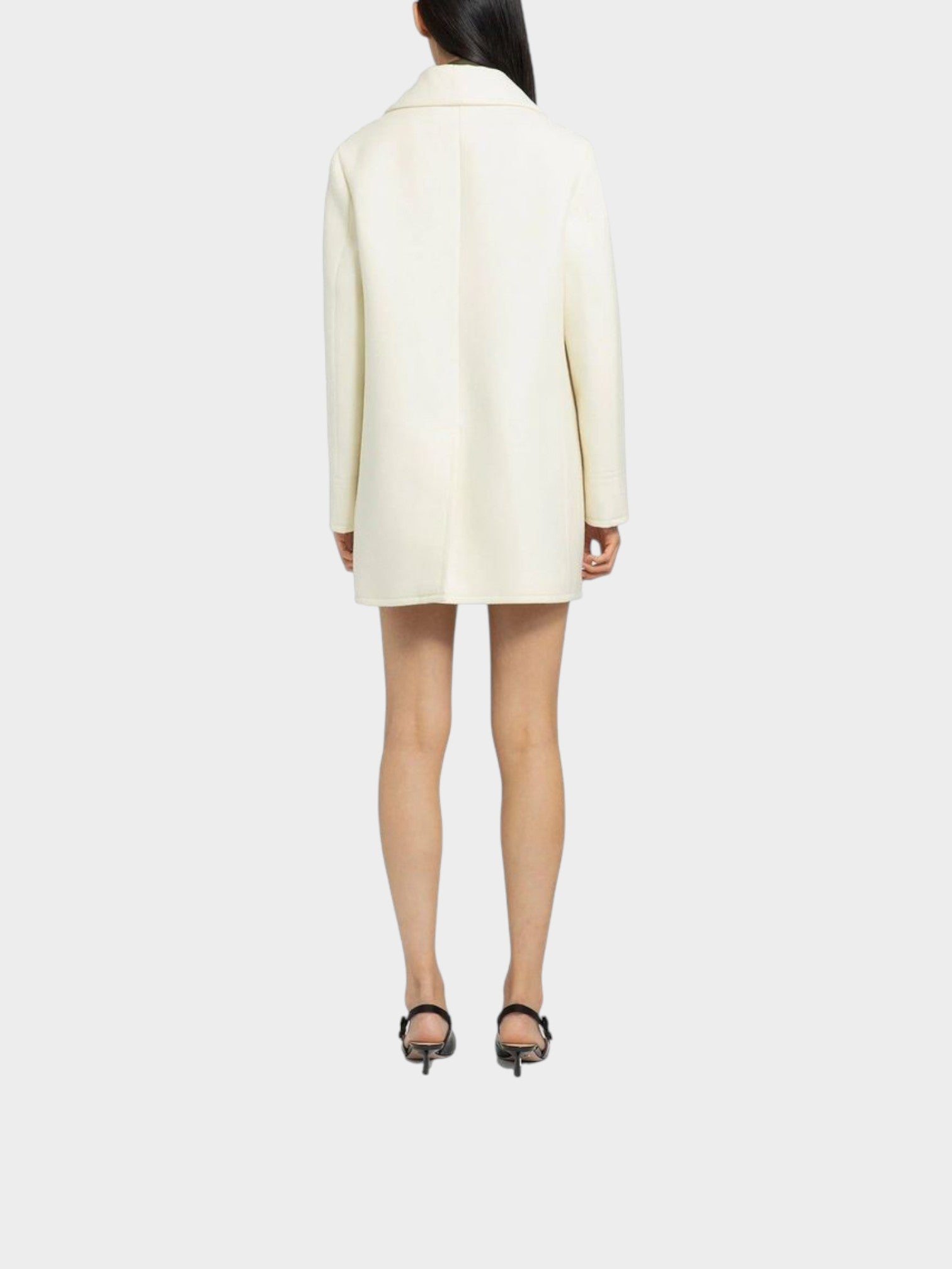 Prada White Wool Coat-thumbmail-3