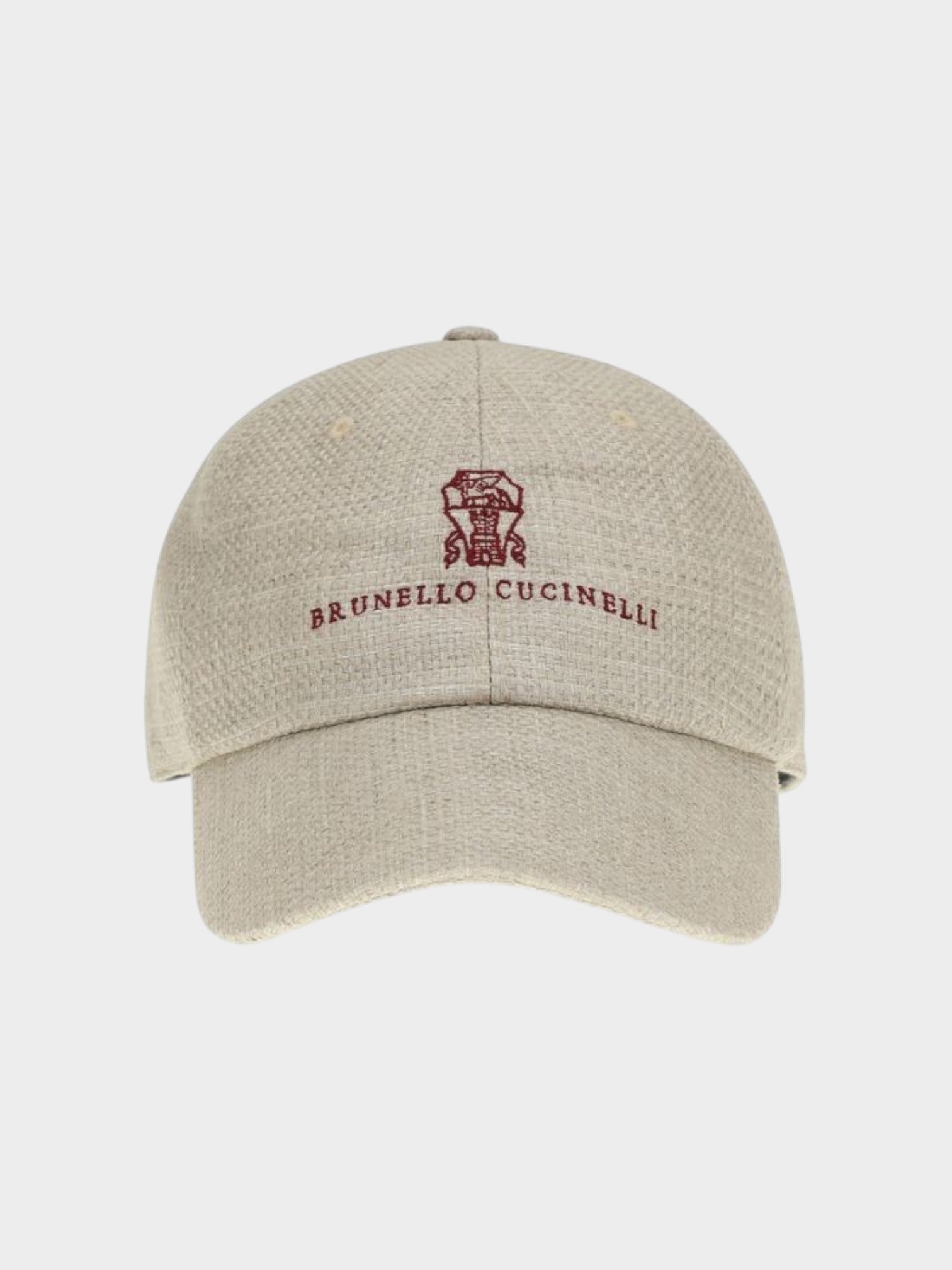 Brunello Cucinelli Beige Silk Cap (Baseball Hat)