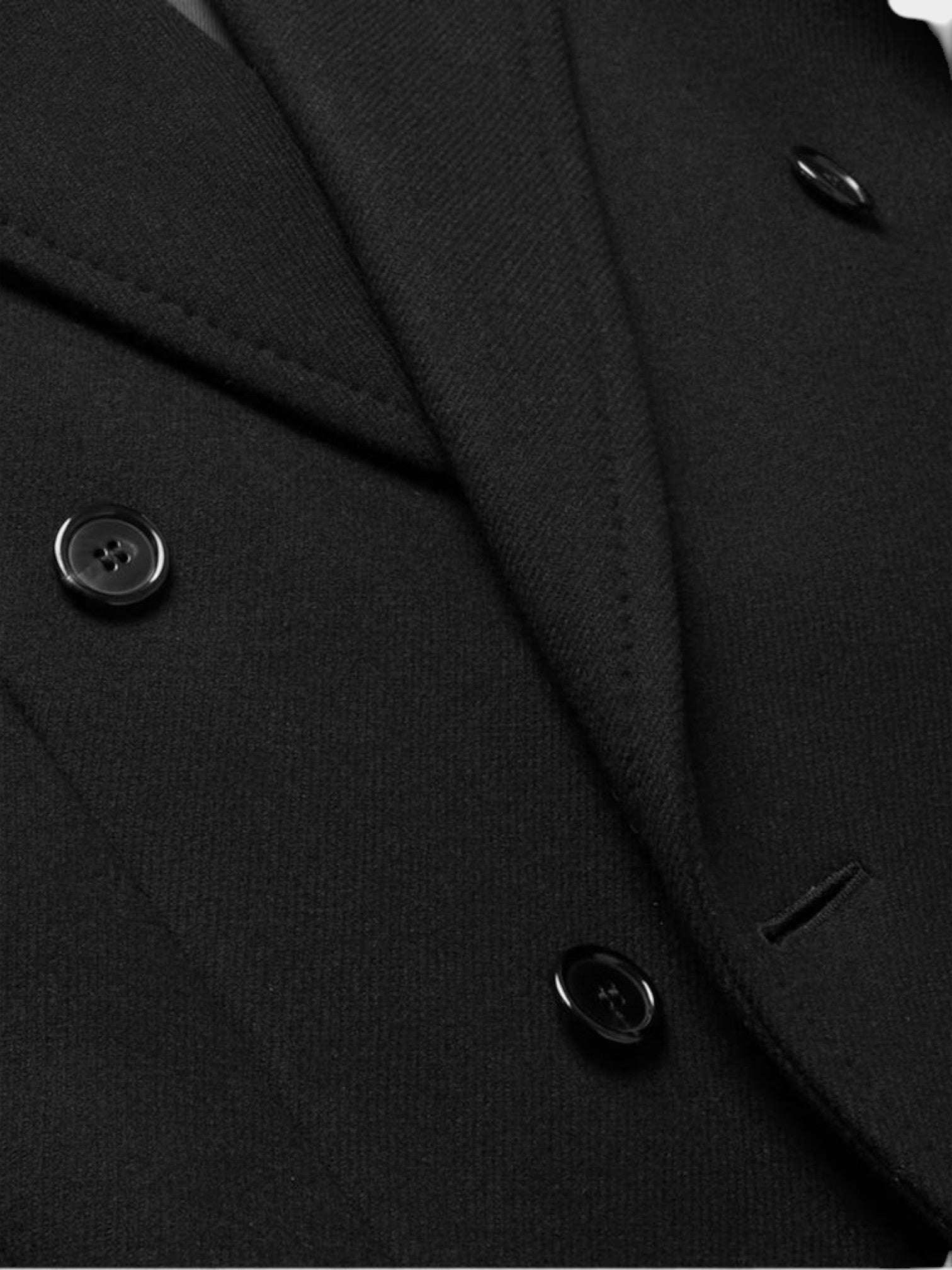 Saint Laurent Black Wool Coat-thumbmail-4