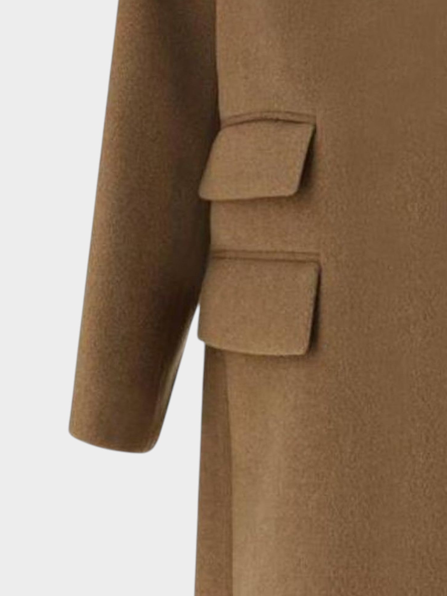 Saint Laurent Brown Wool Coat-thumbmail-4