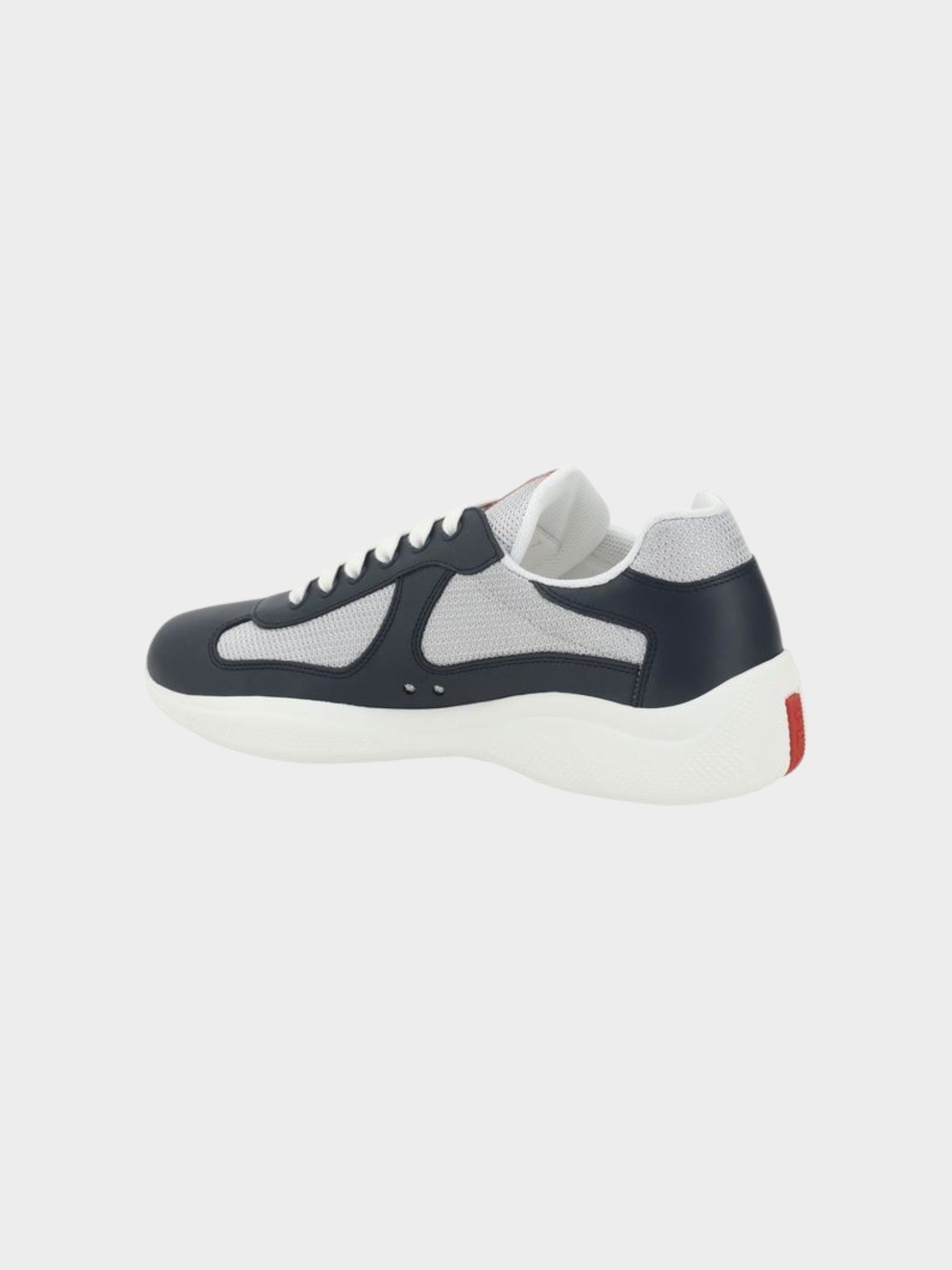 Prada Blue Calf Leather Bos Taurus Athletic Sneakers-thumbmail-3