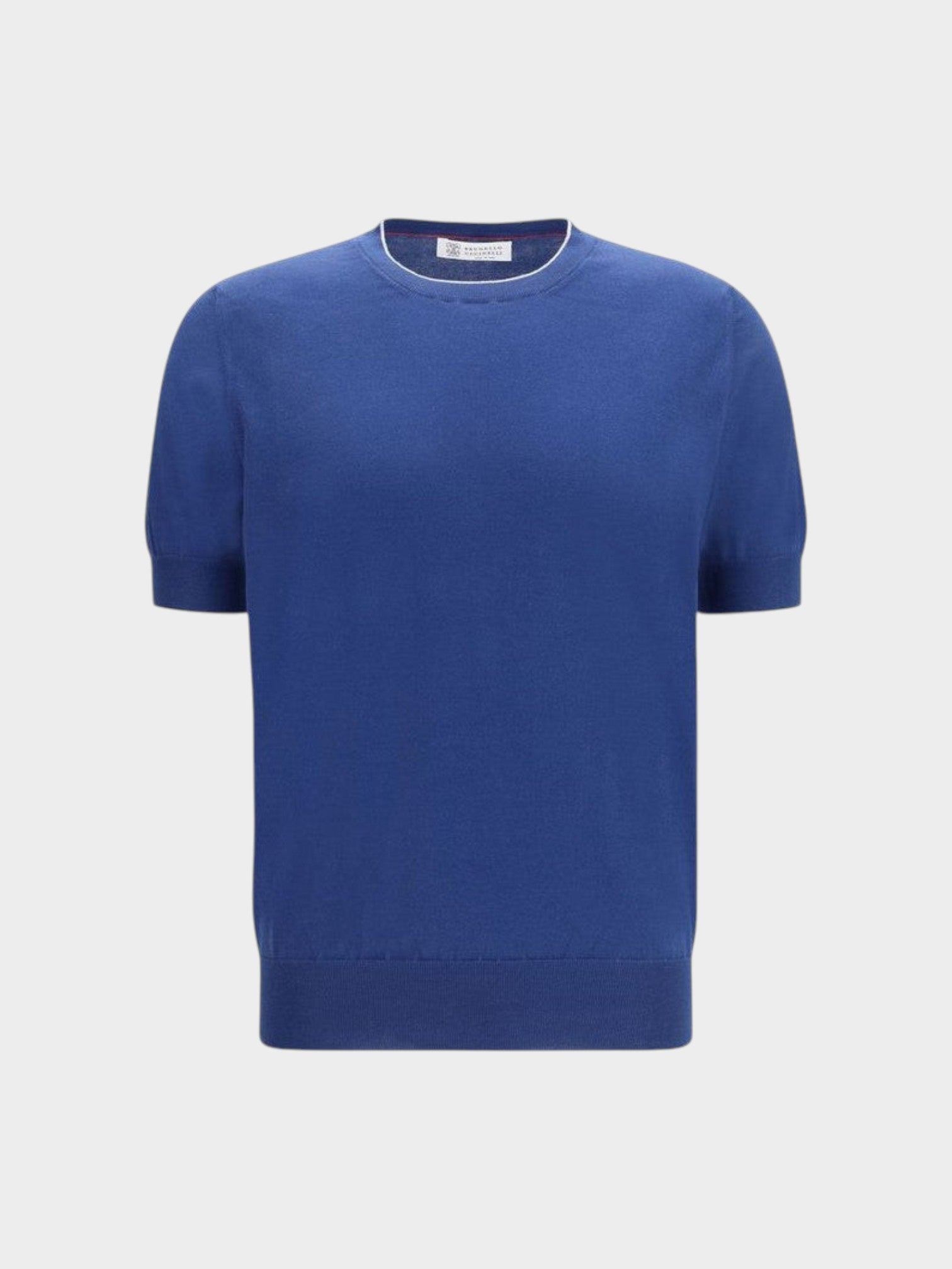 Brunello Cucinelli Blue Cotton T-Shirt