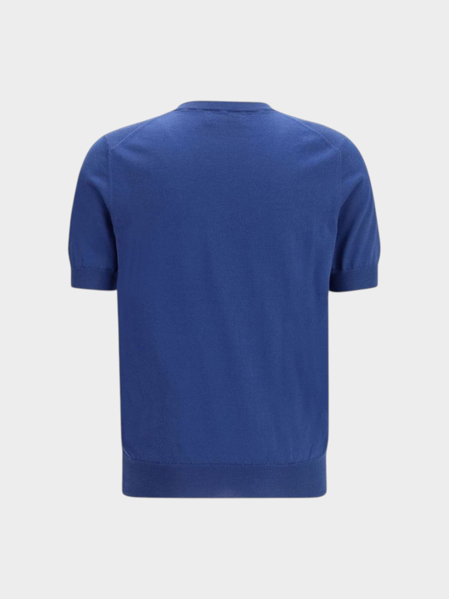 Brunello Cucinelli Blue Cotton T-Shirt-thumbmail-2