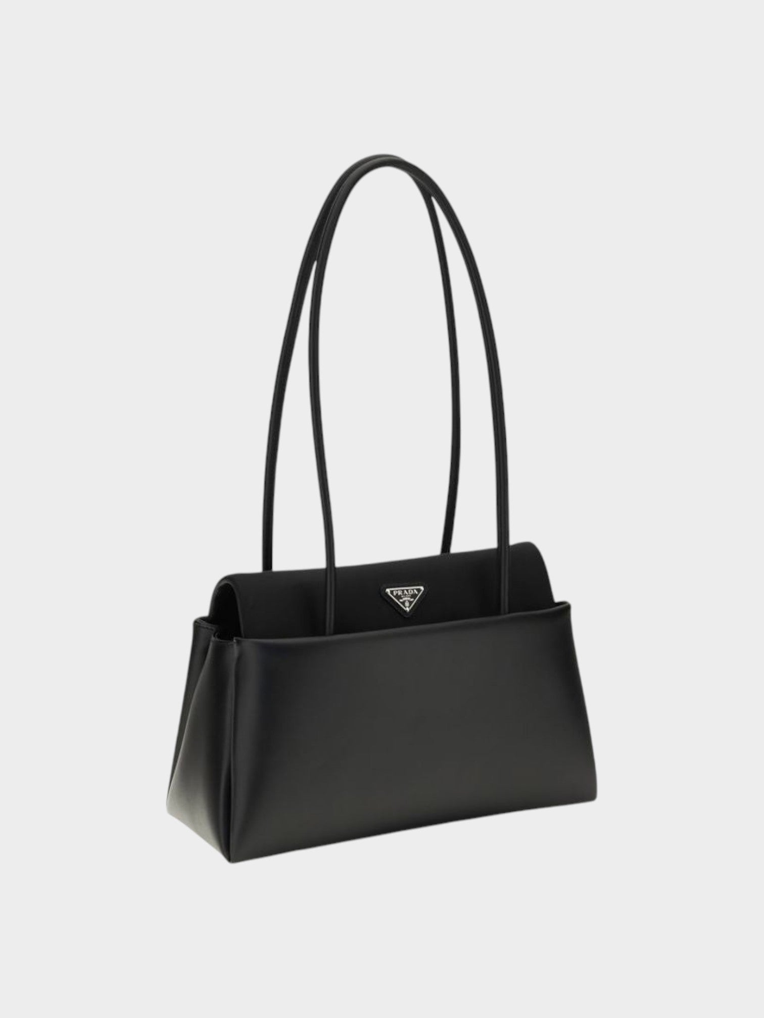 Prada Black Calf Leather Bos Taurus Shoulder Bag-thumbmail-2