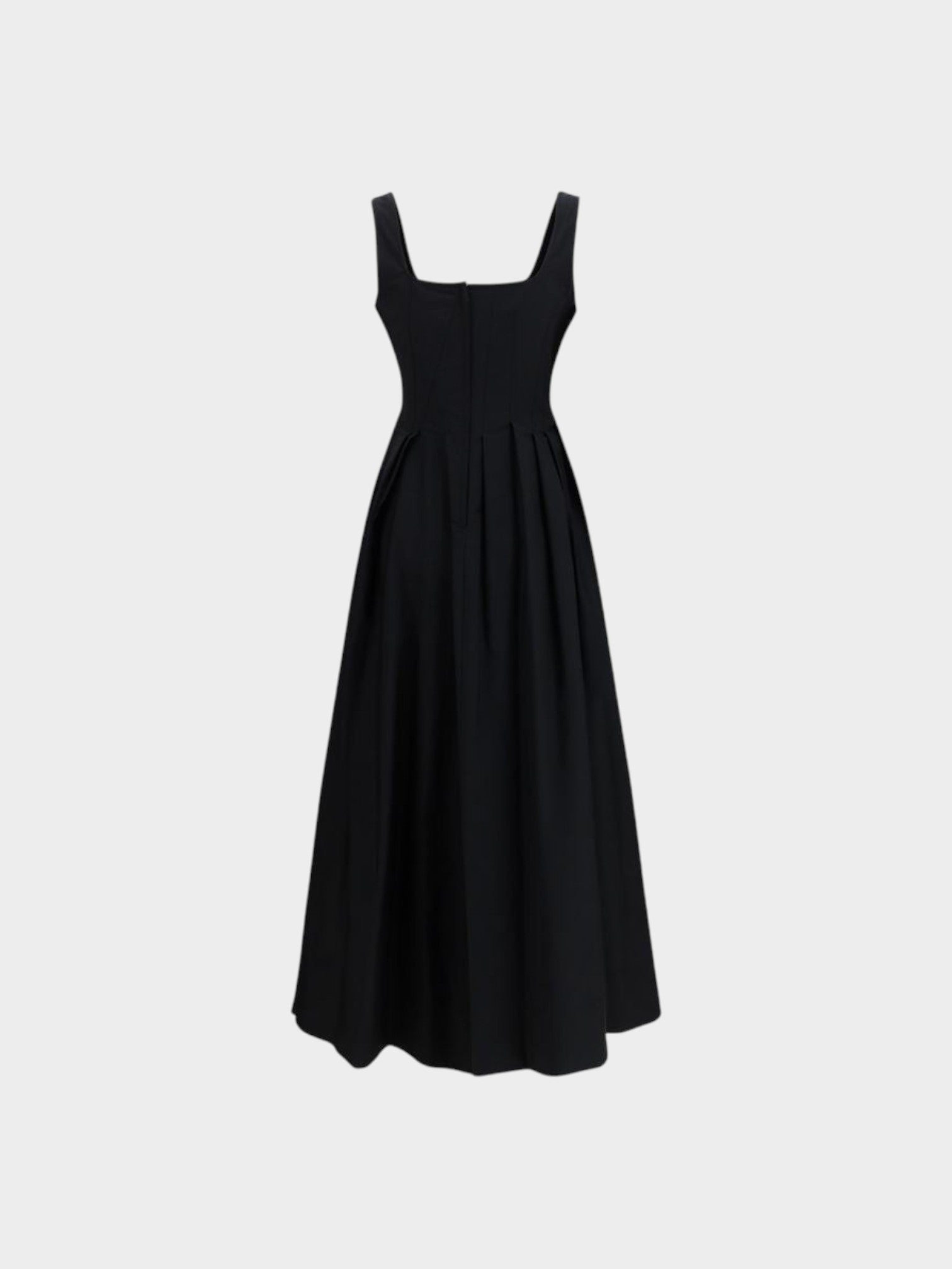 Max Mara Black Cotton Casual Dress-thumbmail-2